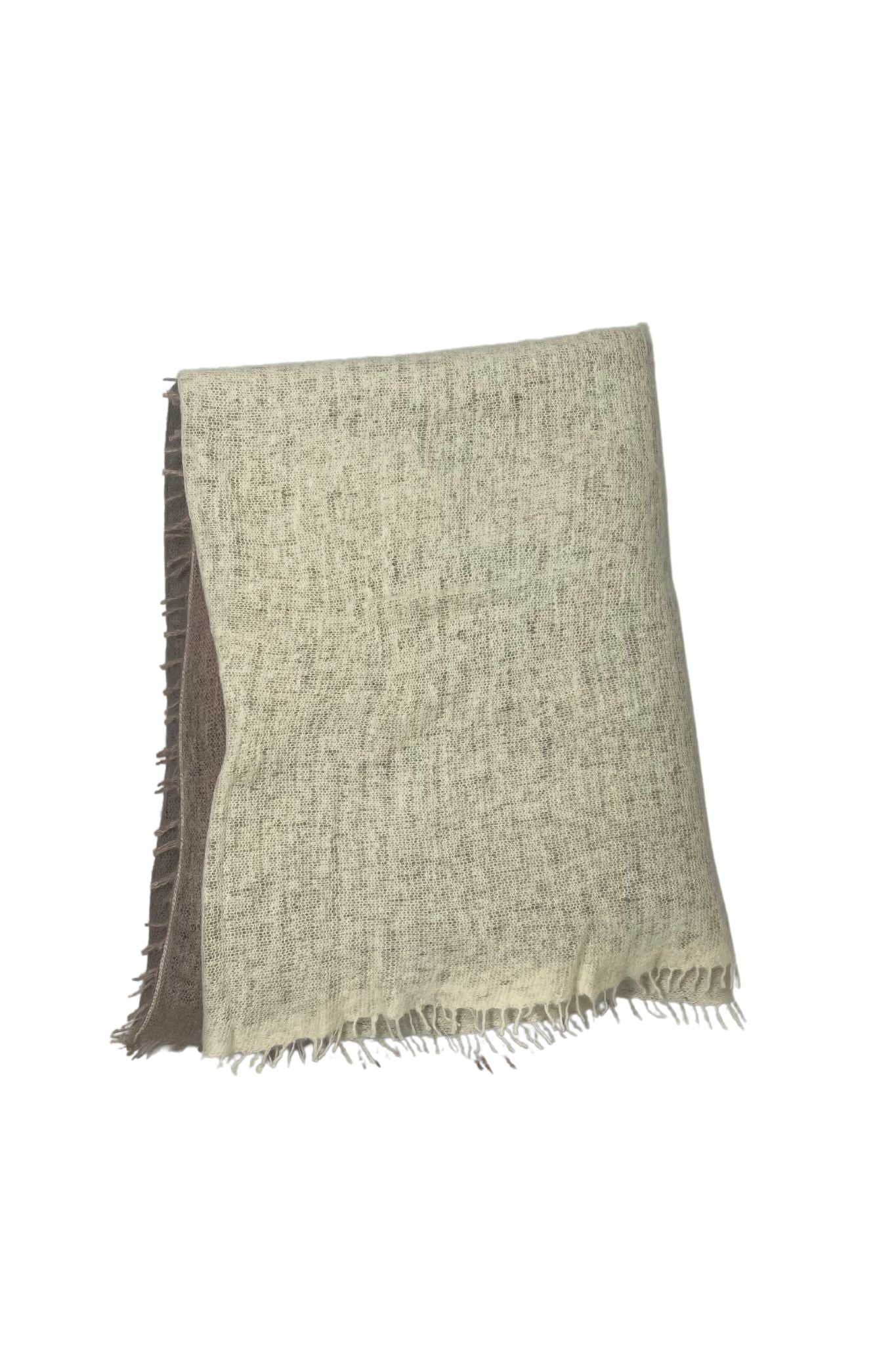 Bajra Cashmere Vertical Gradual Shading Stole - Vermillion