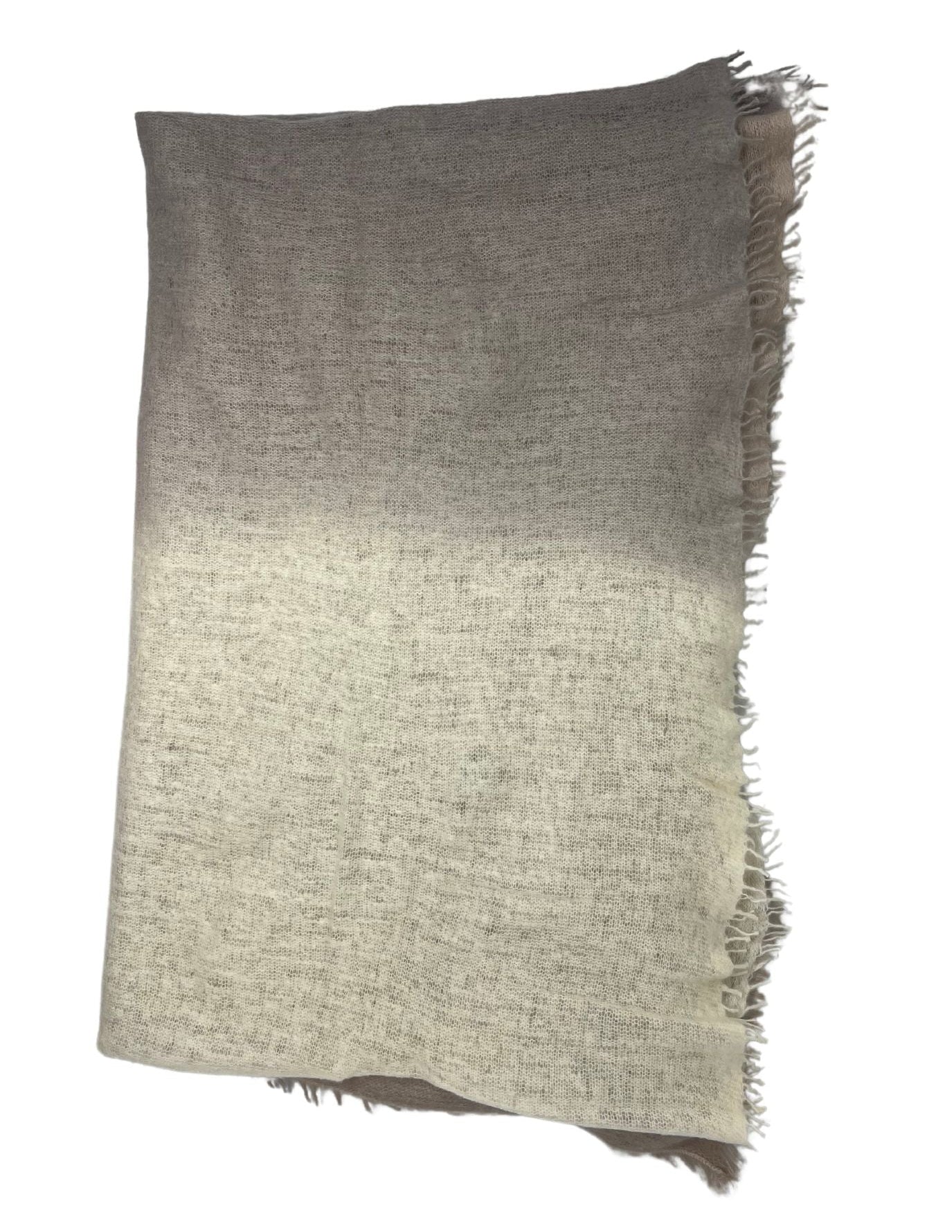 Bajra Cashmere Vertical Gradual Shading Stole - Vermillion