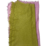 Bajra Cashmere Vertical Gradual Shading Stole - Vermillion