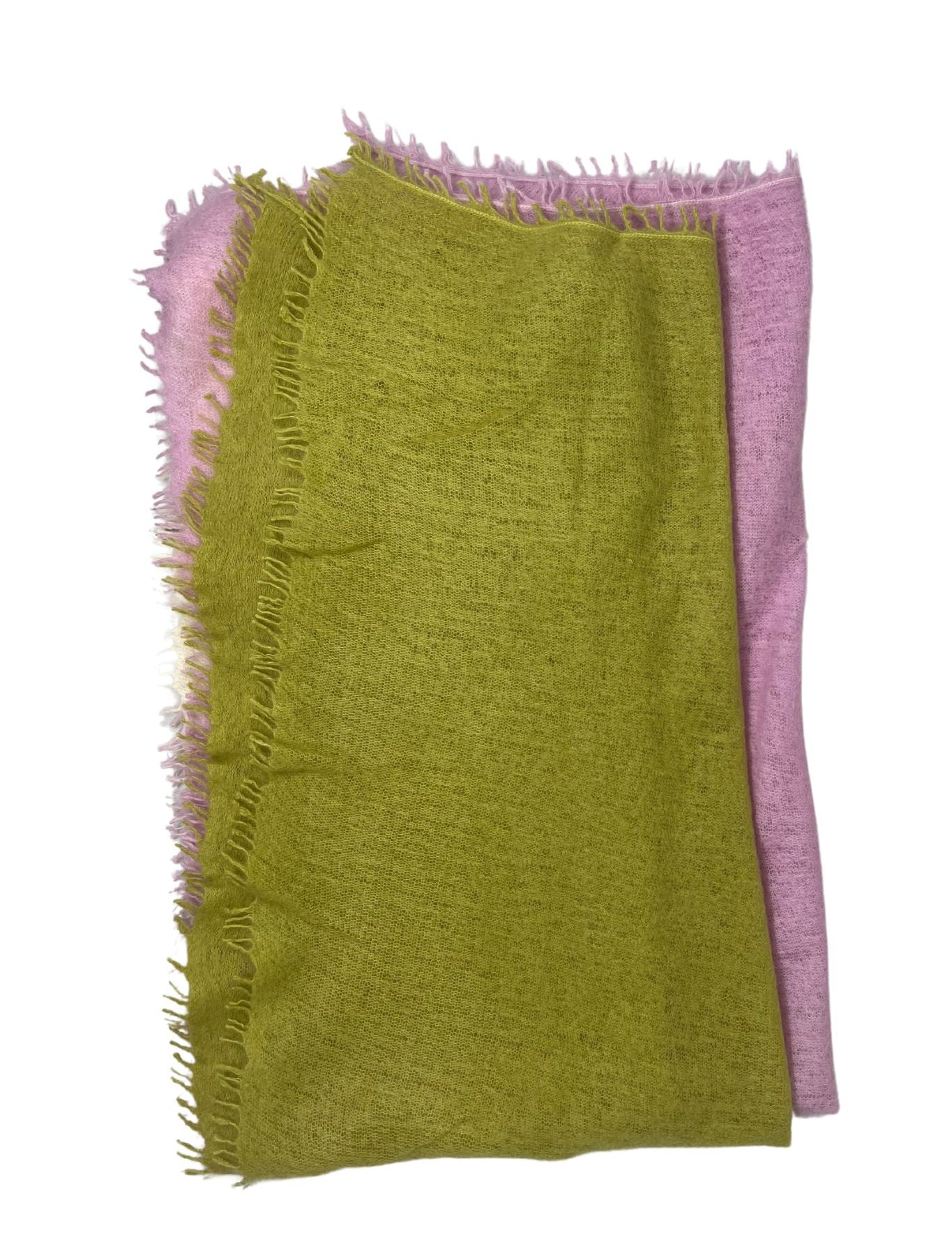 Bajra Cashmere Vertical Gradual Shading Stole - Vermillion