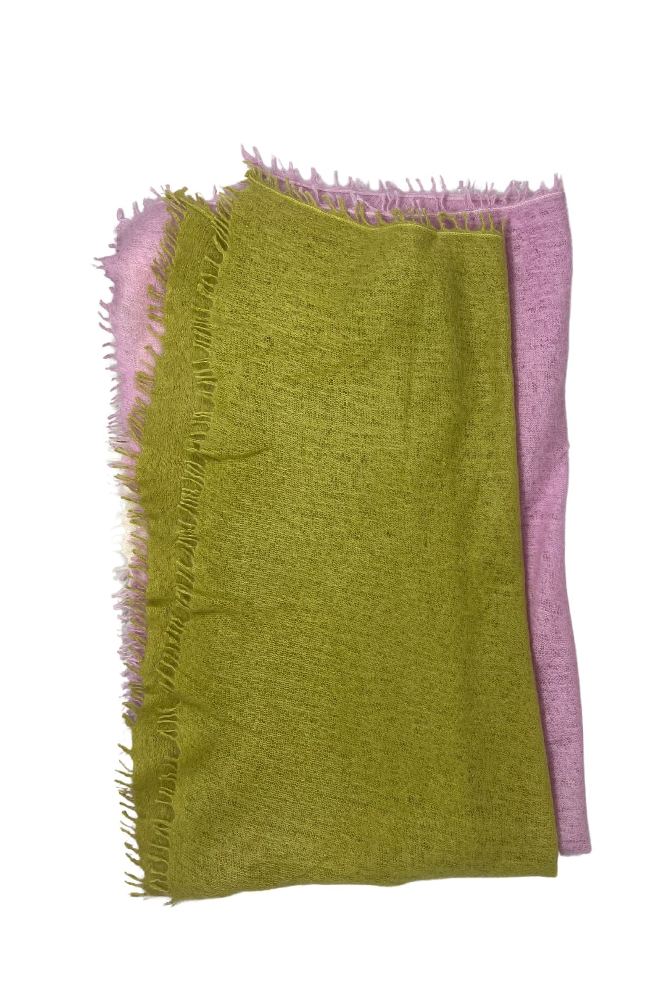 Bajra Cashmere Vertical Gradual Shading Stole - Vermillion