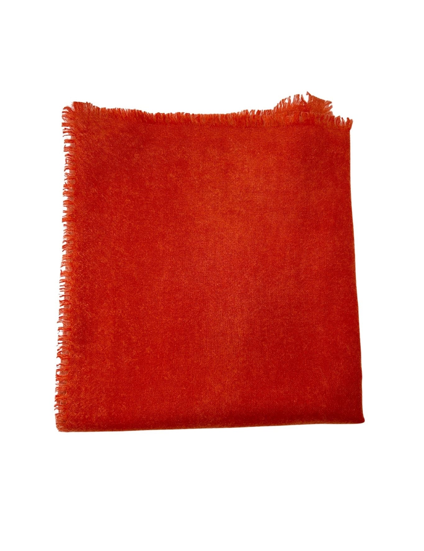 Bajra Double Faced Cashmere Scarf - Vermillion