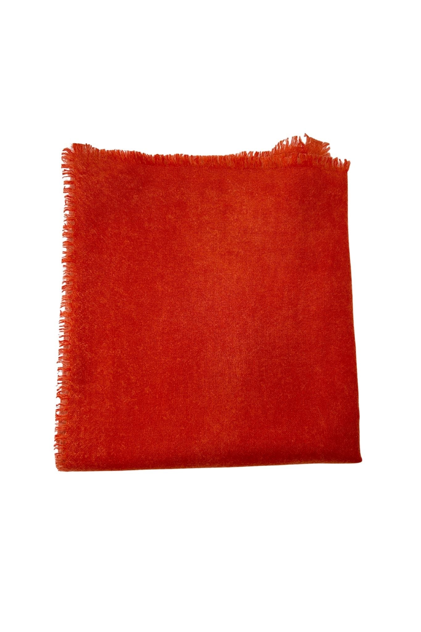 Bajra Double Faced Cashmere Scarf - Vermillion