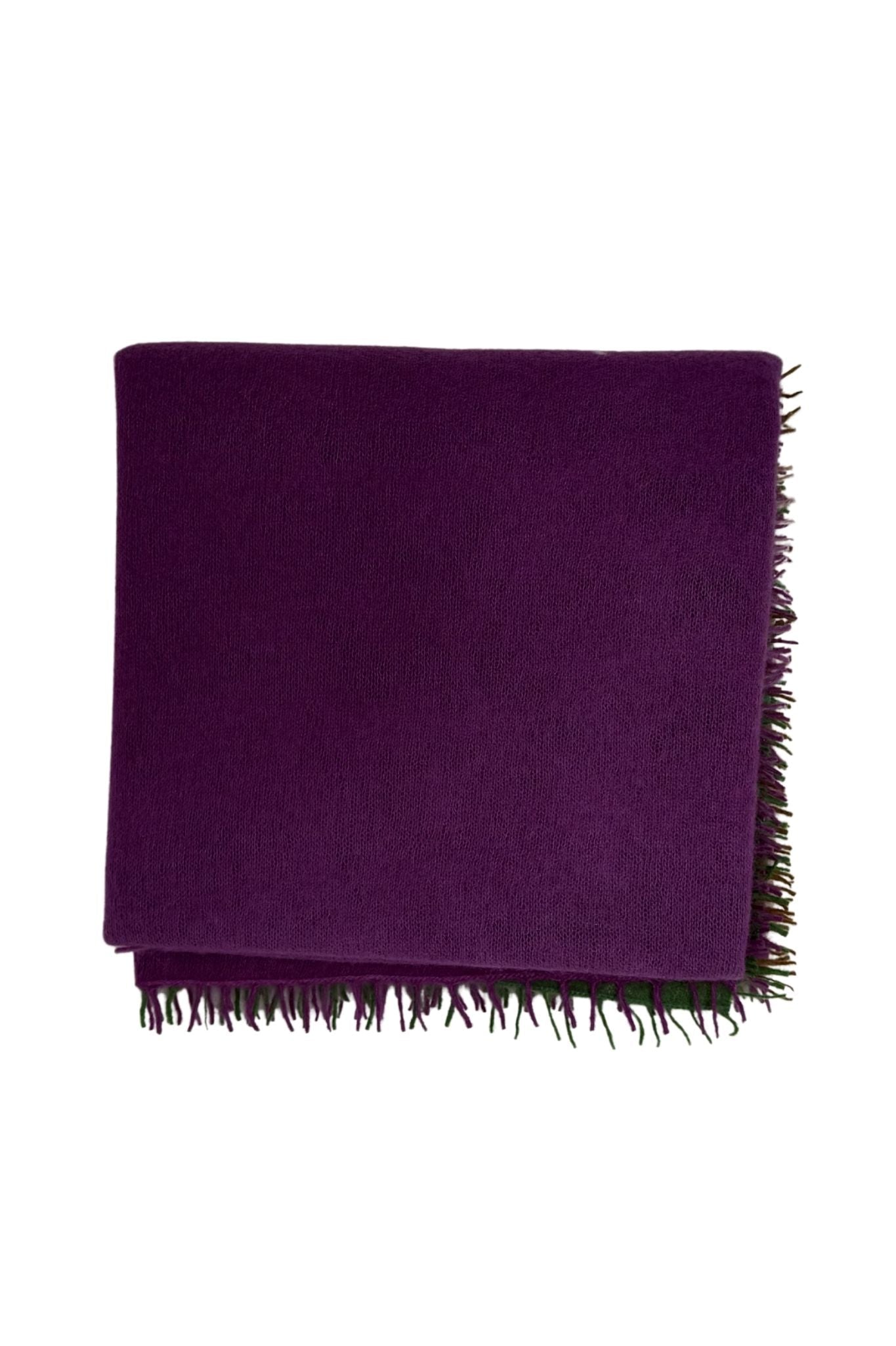 Bajra Luxo Sparge Cashmere Gradual Vertical Shading Stole - Vermillion