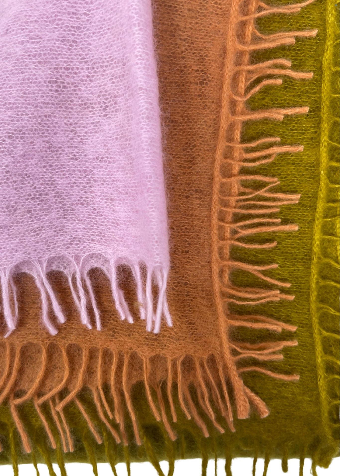 Bajra Luxo Sparge Cashmere Gradual Vertical Shading Stole - Vermillion