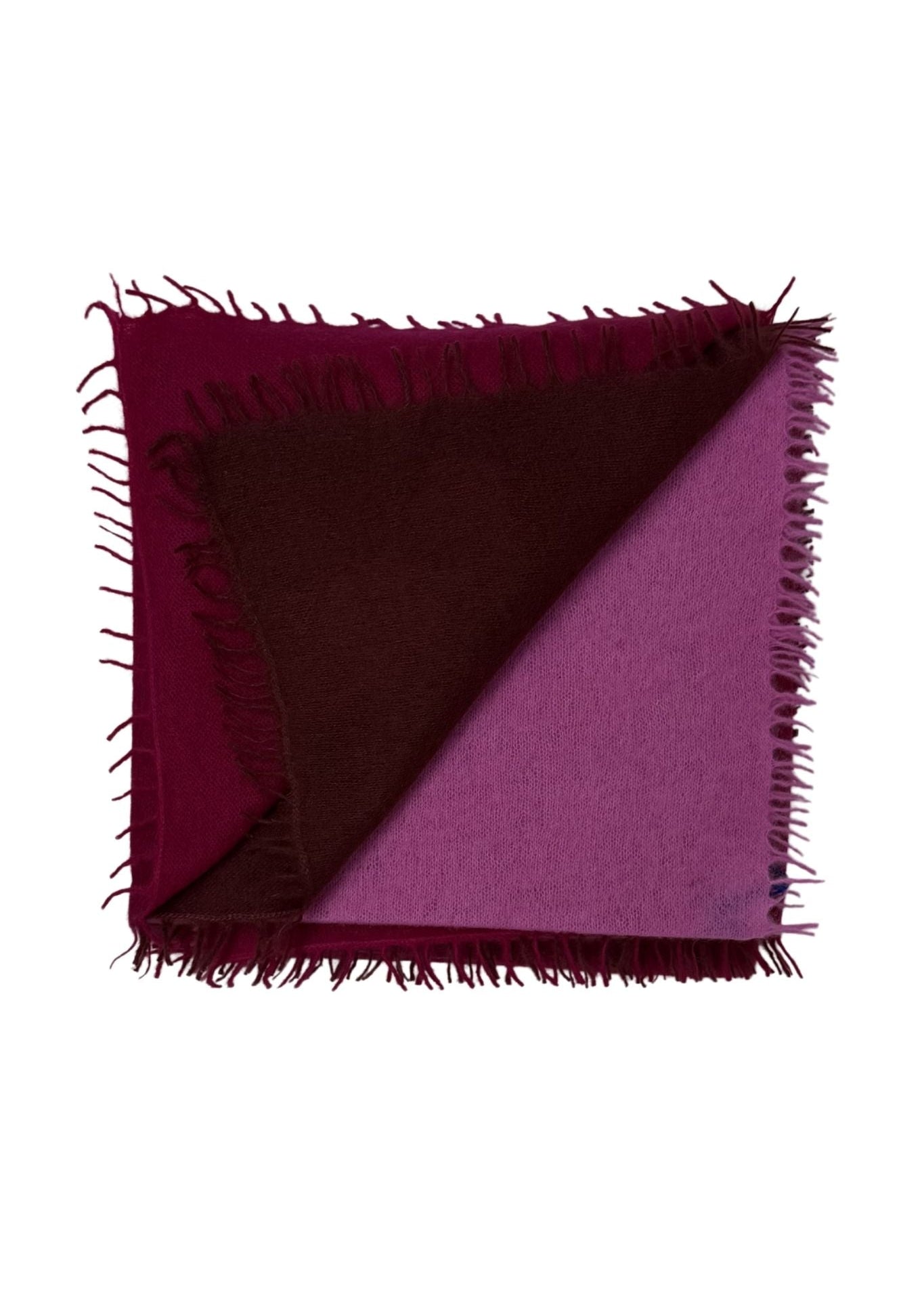 Bajra Luxo Sparge cashmere Gradual Vertical Shading Stole - Vermillion