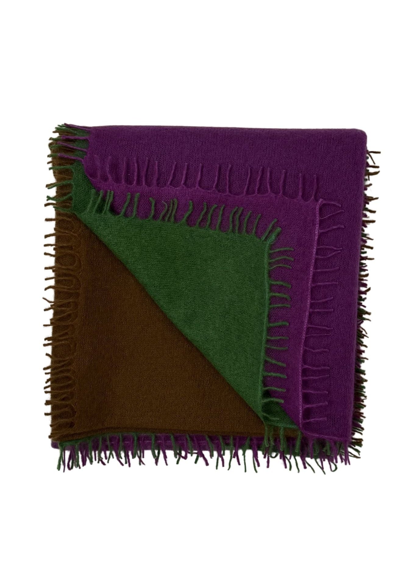 Bajra Luxo Sparge Cashmere Gradual Vertical Shading Stole - Vermillion