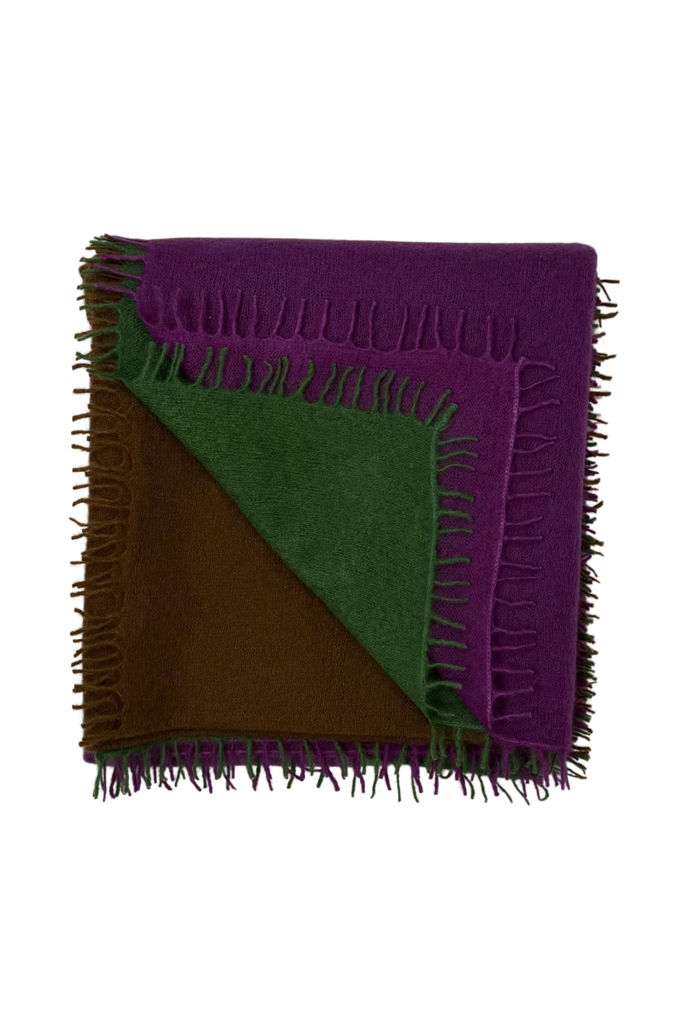 Bajra Luxo Sparge Cashmere Gradual Vertical Shading Stole - Vermillion