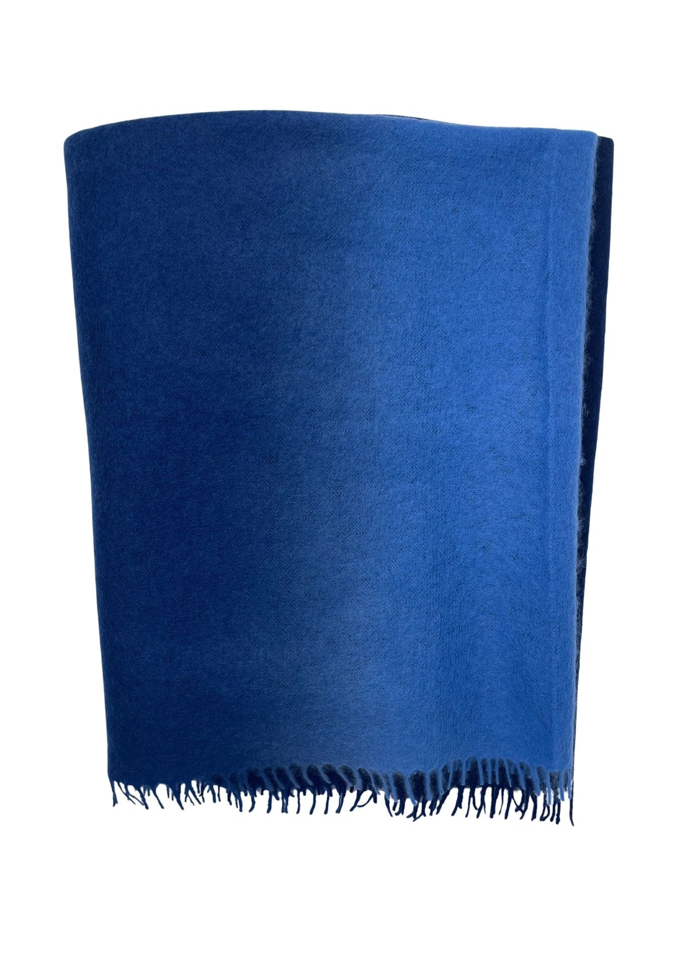 Bajra Luxo Sparge Cashmere Gradual Vertical Shading Stole - Vermillion