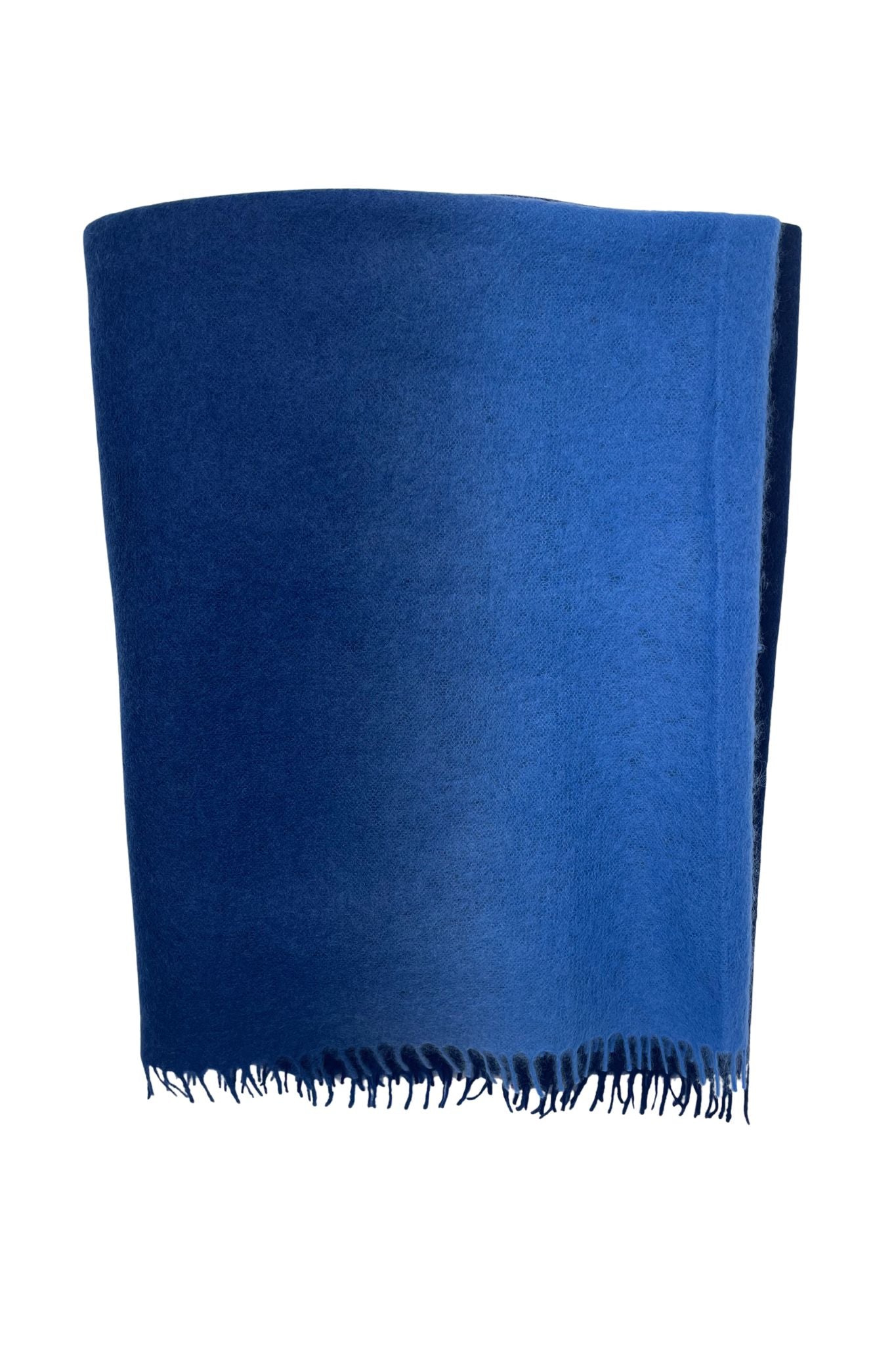 Bajra Luxo Sparge Cashmere Gradual Vertical Shading Stole - Vermillion