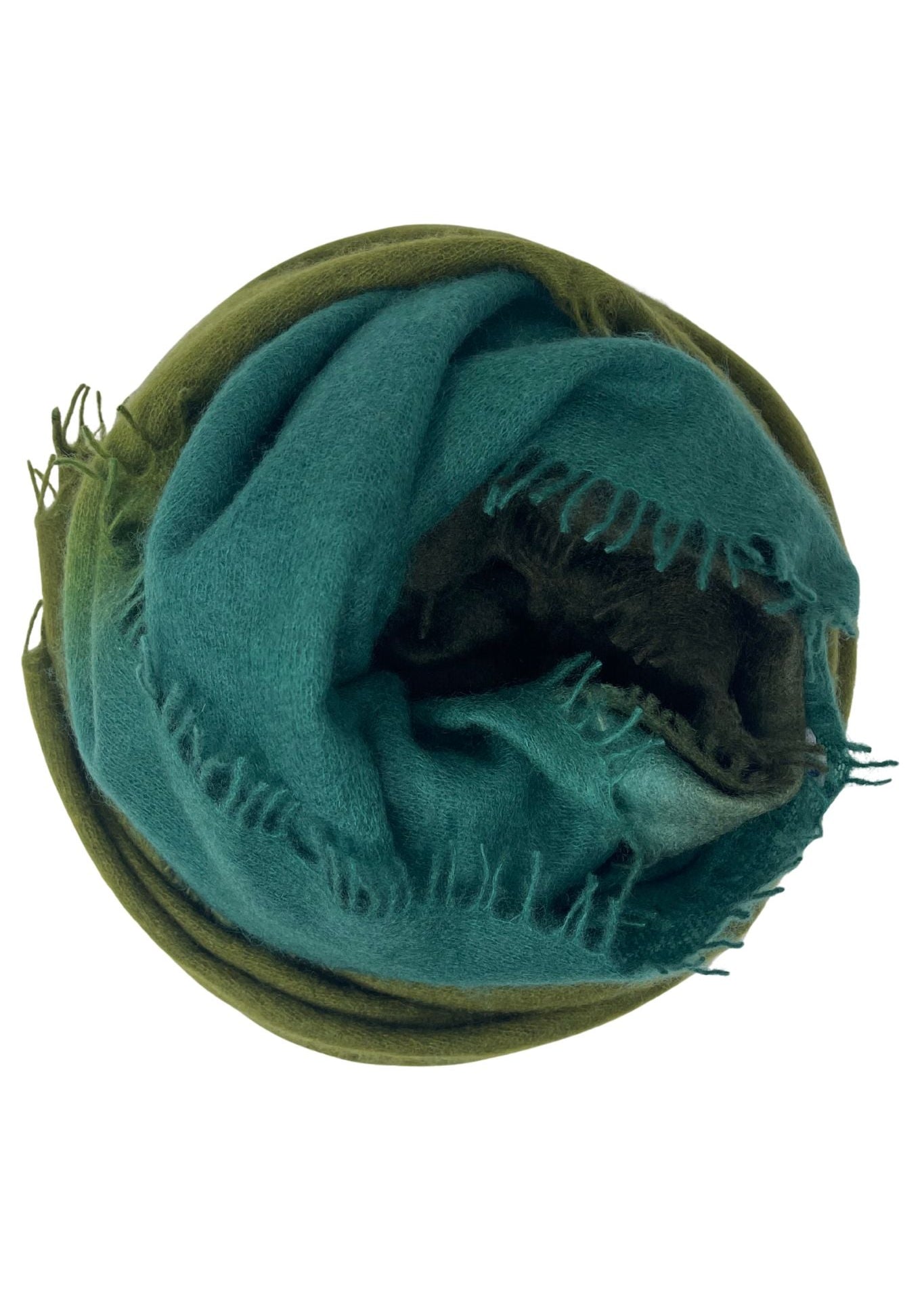 Bajra Luxo Sparge Cashmere Gradual Vertical Shading Stole - Vermillion