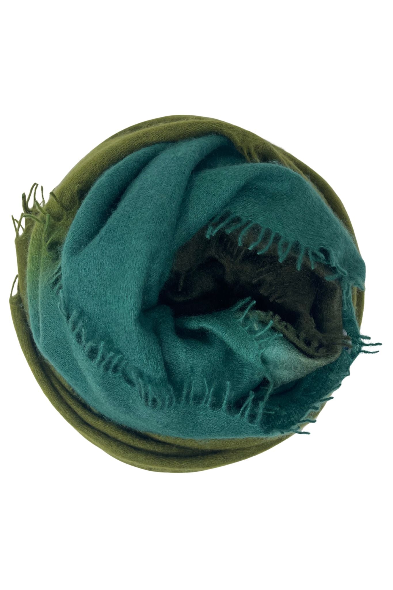 Bajra Luxo Sparge Cashmere Gradual Vertical Shading Stole - Vermillion