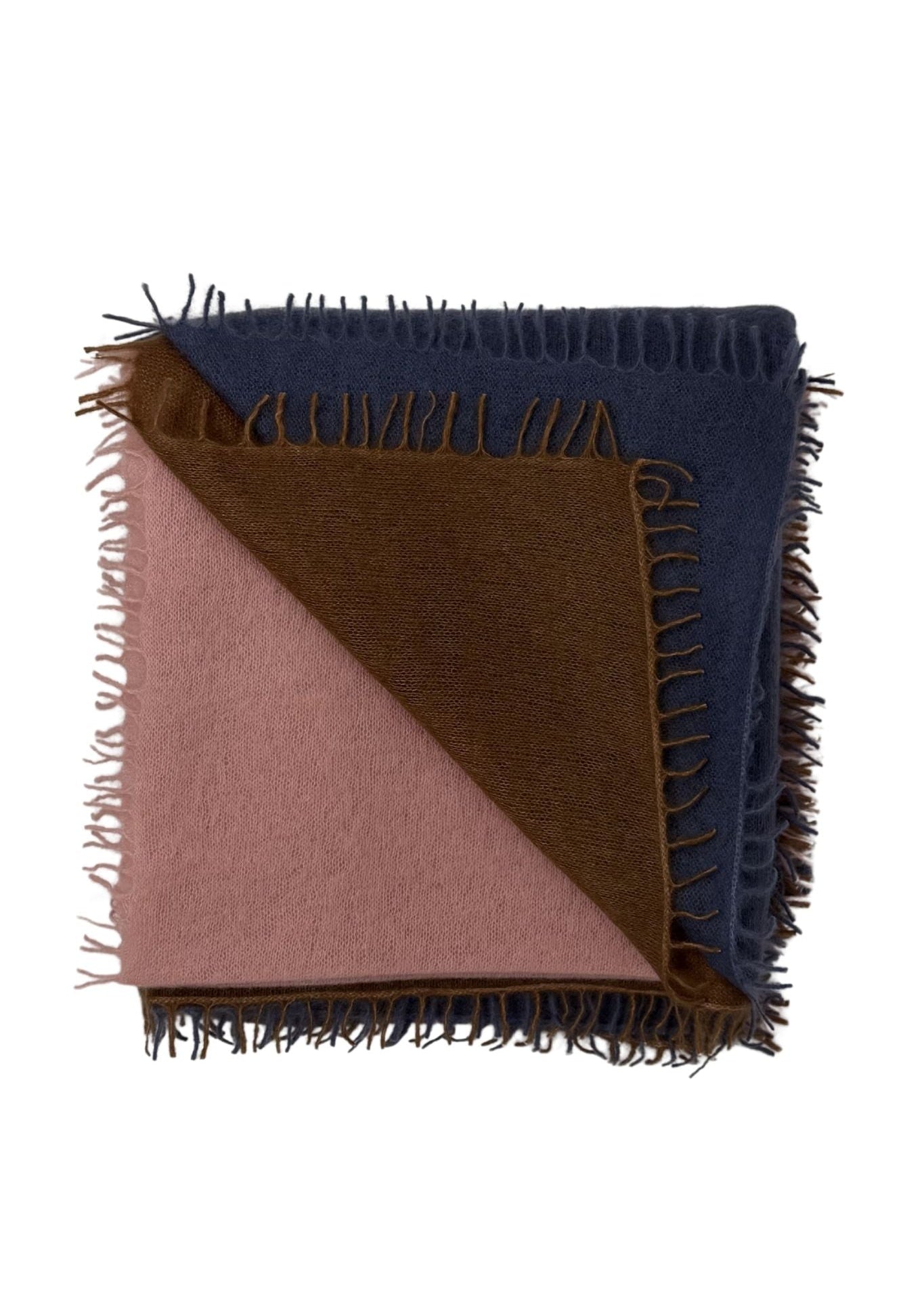 Bajra Luxo Sparge Cashmere Gradual Vertical Shading Stole - Vermillion