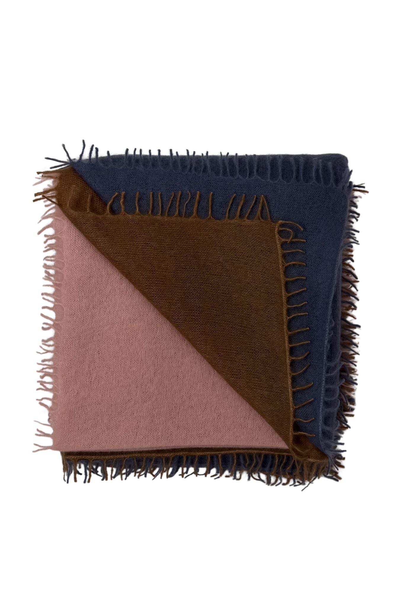 Bajra Luxo Sparge Cashmere Gradual Vertical Shading Stole - Vermillion