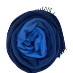 Bajra Luxo Sparge Cashmere Gradual Vertical Shading Stole - Vermillion