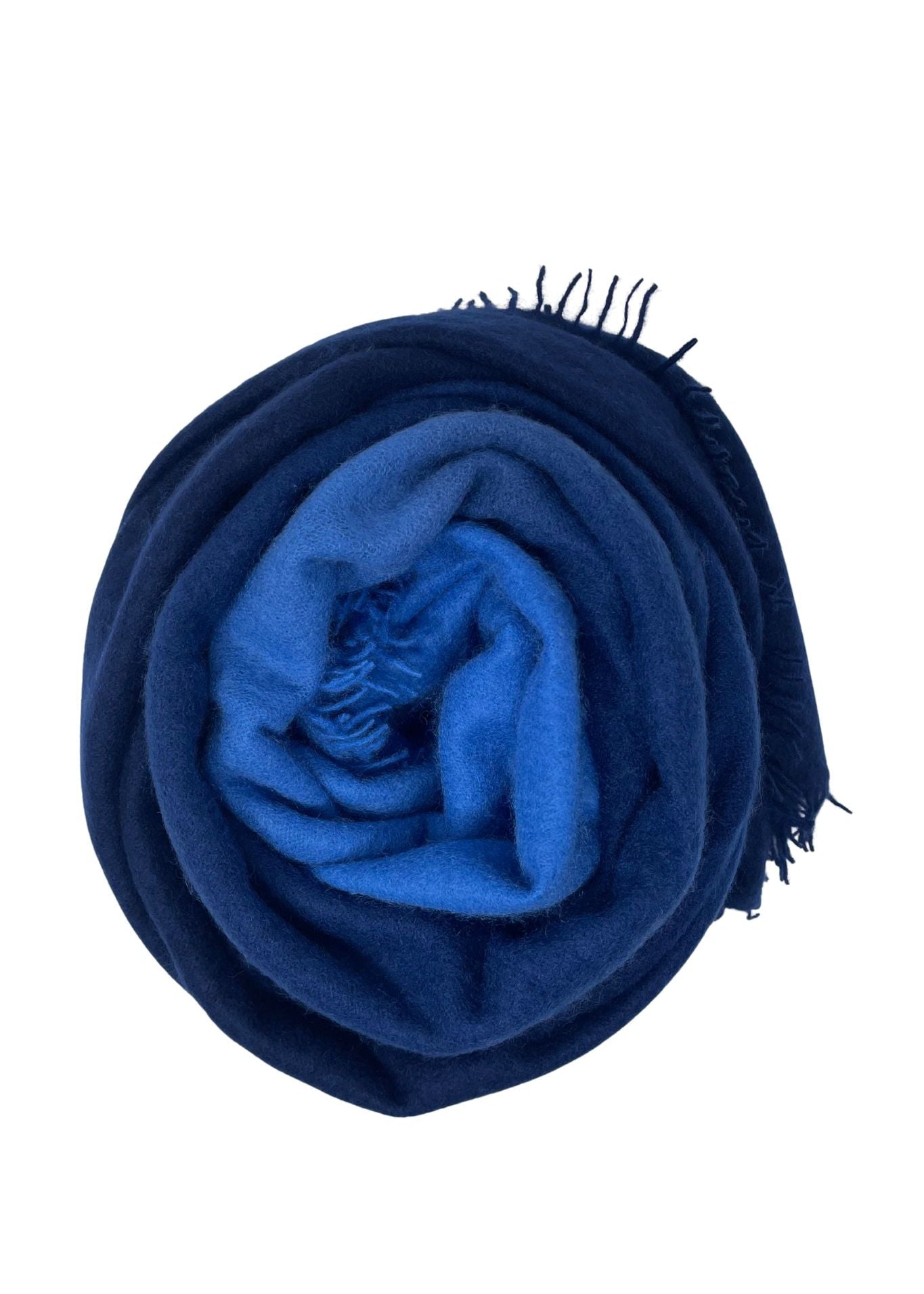 Bajra Luxo Sparge Cashmere Gradual Vertical Shading Stole - Vermillion