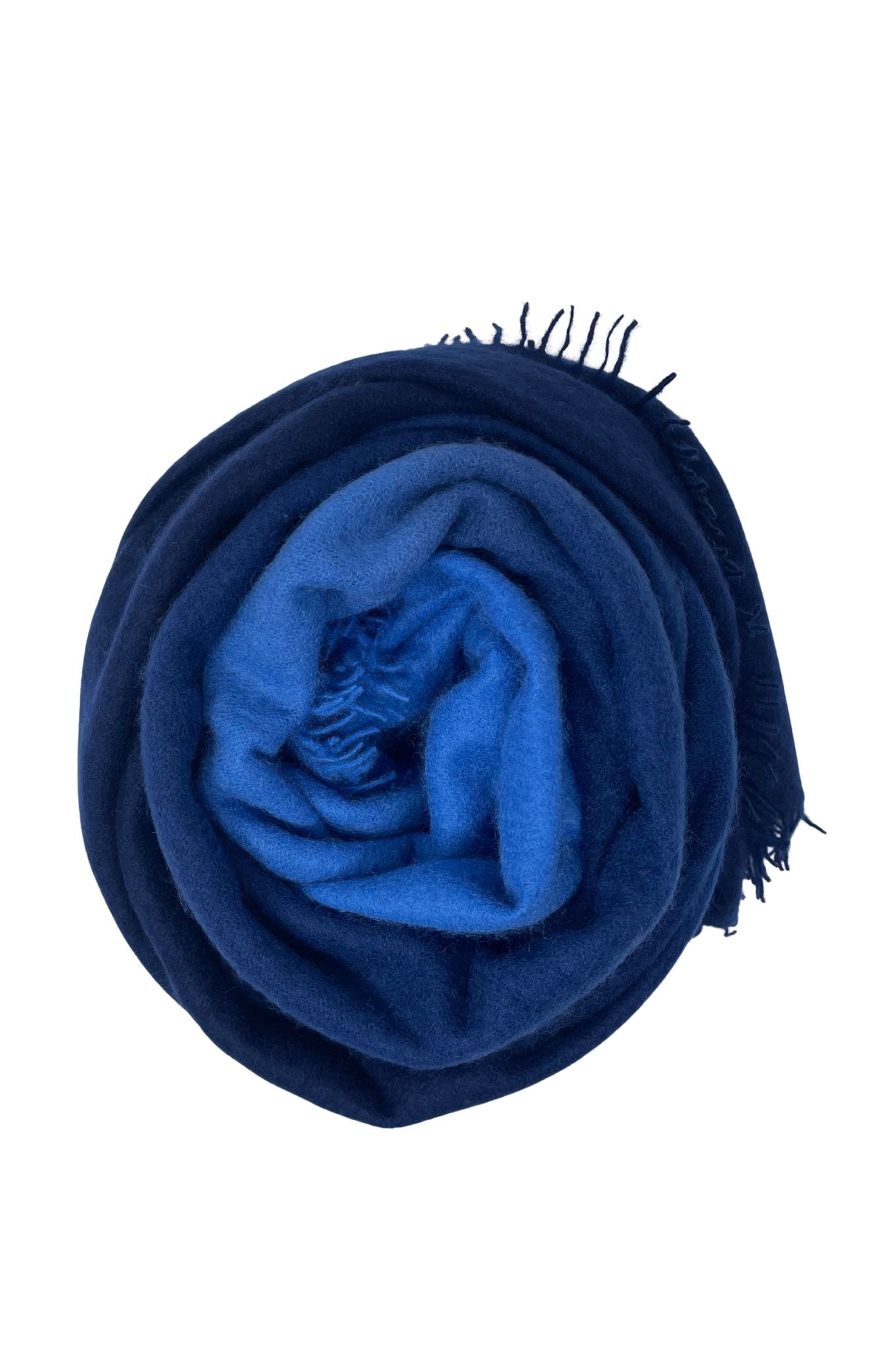 Bajra Luxo Sparge Cashmere Gradual Vertical Shading Stole - Vermillion