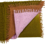 Bajra Luxo Sparge Cashmere Gradual Vertical Shading Stole - Vermillion