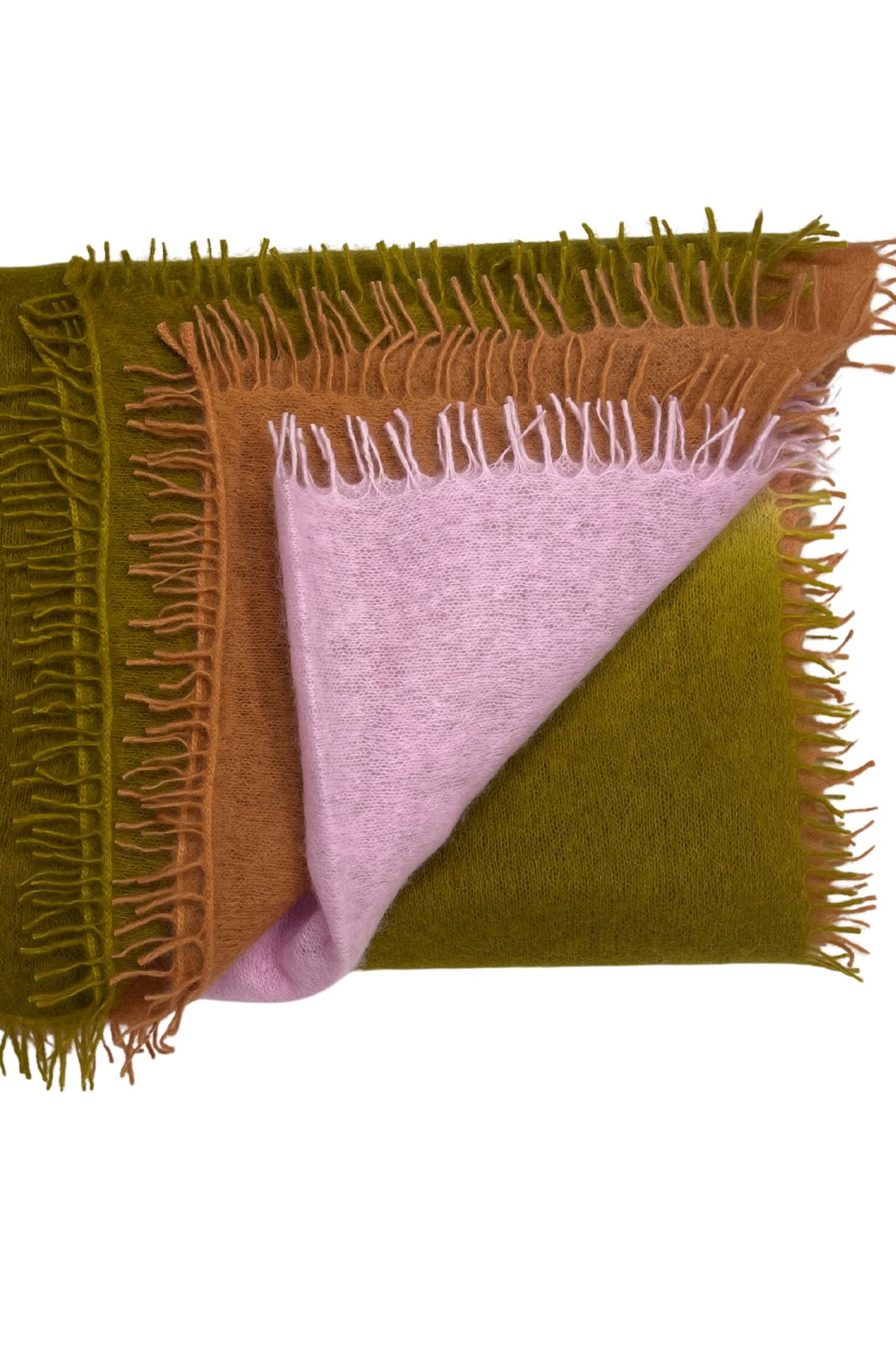 Bajra Luxo Sparge Cashmere Gradual Vertical Shading Stole - Vermillion