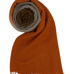 Bajra Luxo Sparge Cashmere Gradual Vertical Shading Stole - Vermillion