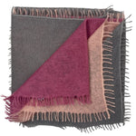 Bajra Luxo Sparge Cashmere Gradual Vertical Shading Stole - Vermillion