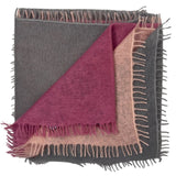 Bajra Luxo Sparge Cashmere Gradual Vertical Shading Stole - Vermillion