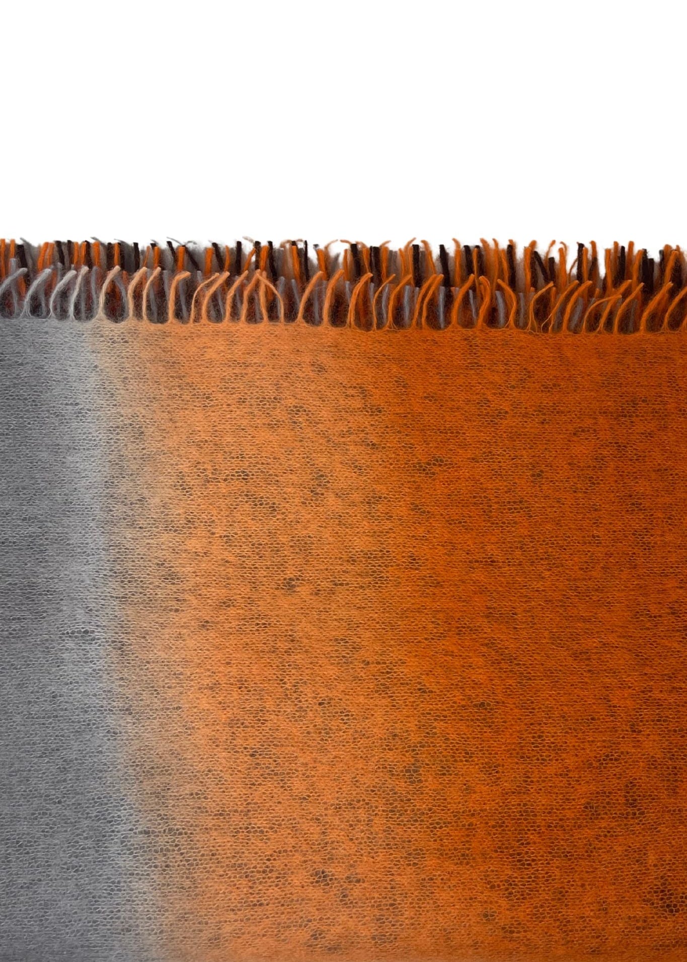 Bajra Luxo Sparge Cashmere Gradual Vertical Shading Stole - Vermillion