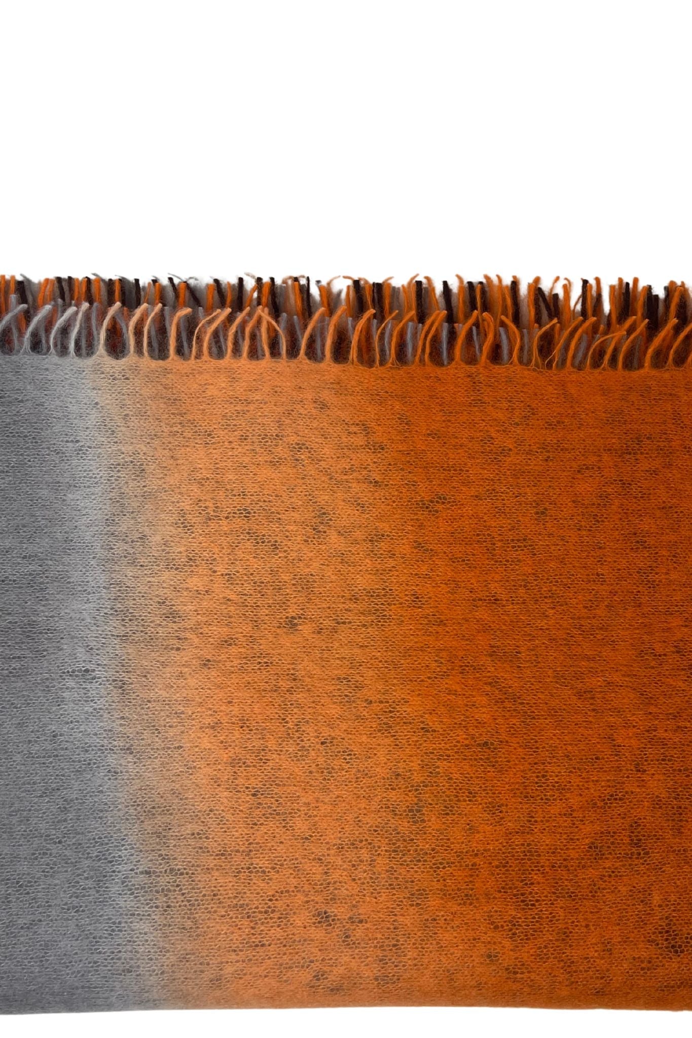 Bajra Luxo Sparge Cashmere Gradual Vertical Shading Stole - Vermillion