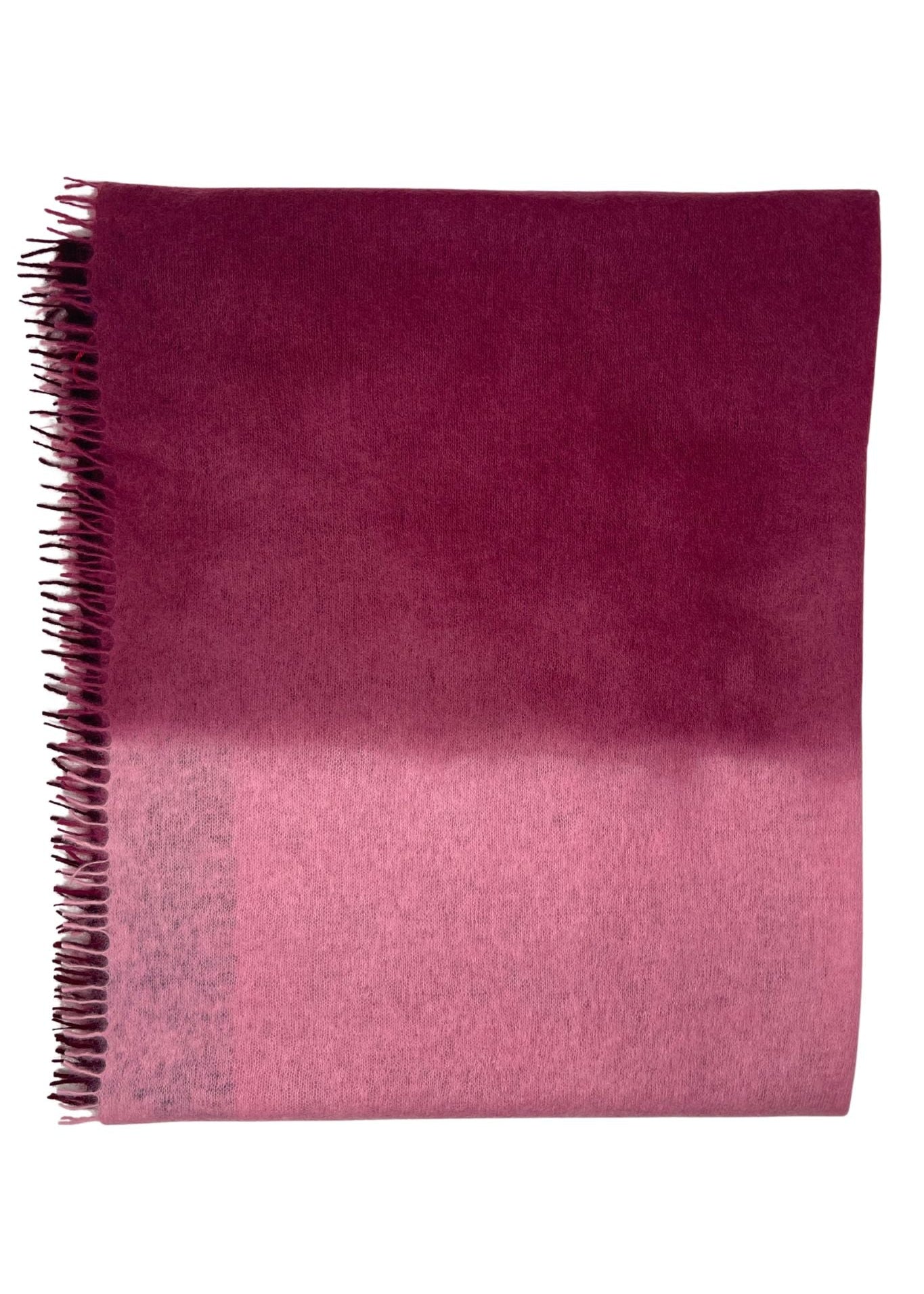 Bajra Luxo Sparge Cashmere Gradual Vertical Shading Stole - Vermillion