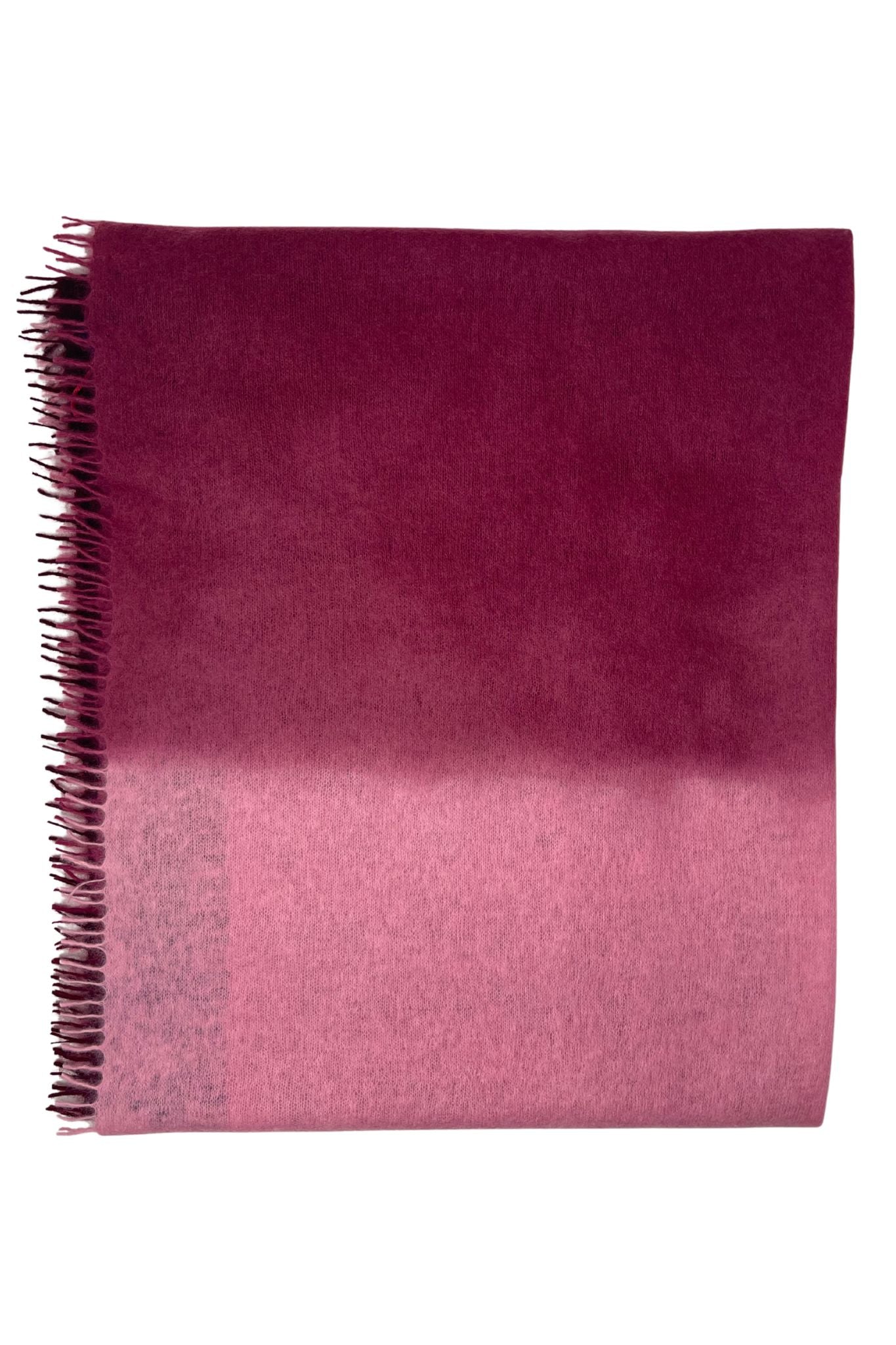 Bajra Luxo Sparge Cashmere Gradual Vertical Shading Stole - Vermillion