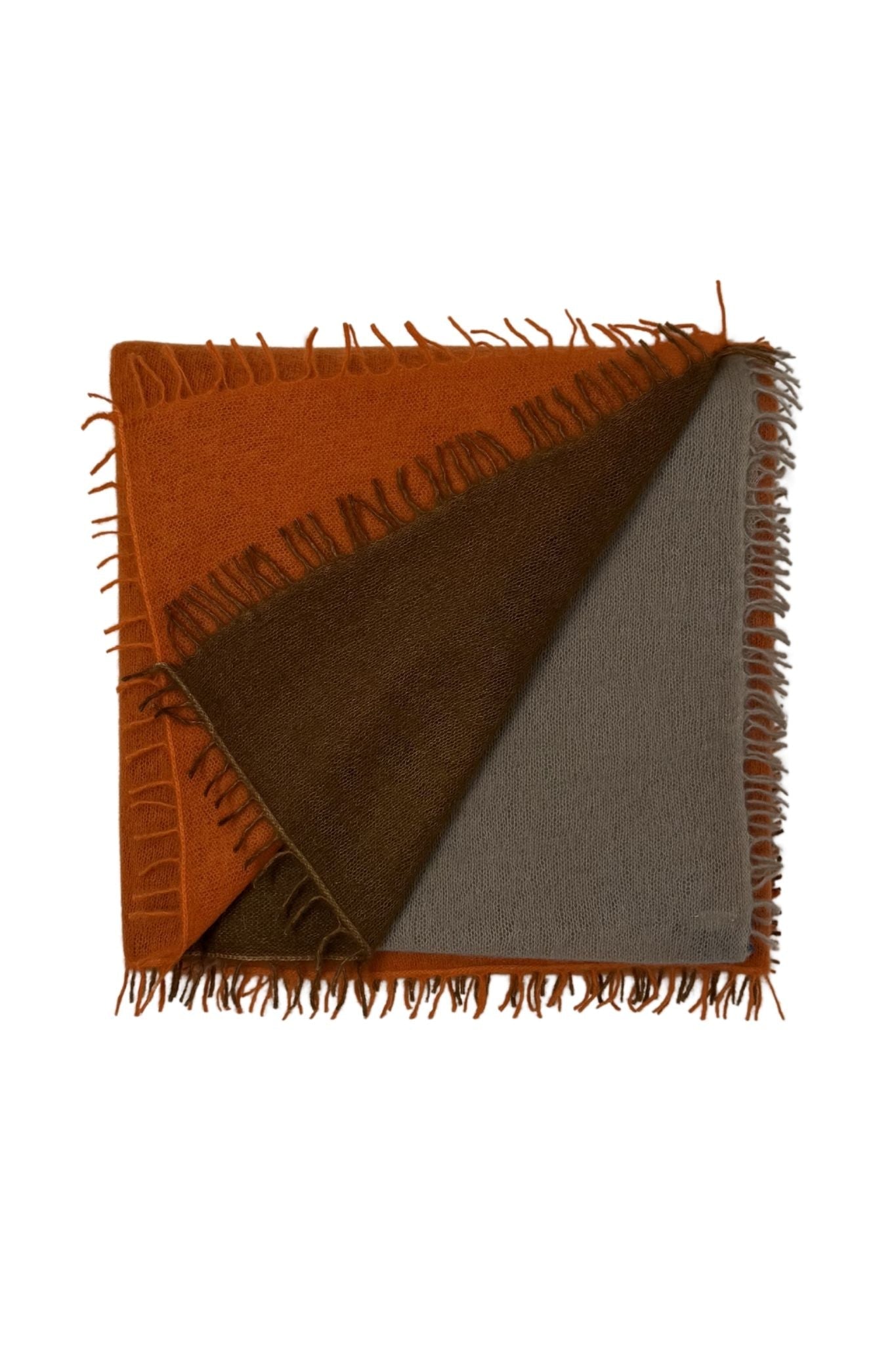 Bajra Luxo Sparge Cashmere Gradual Vertical Shading Stole - Vermillion