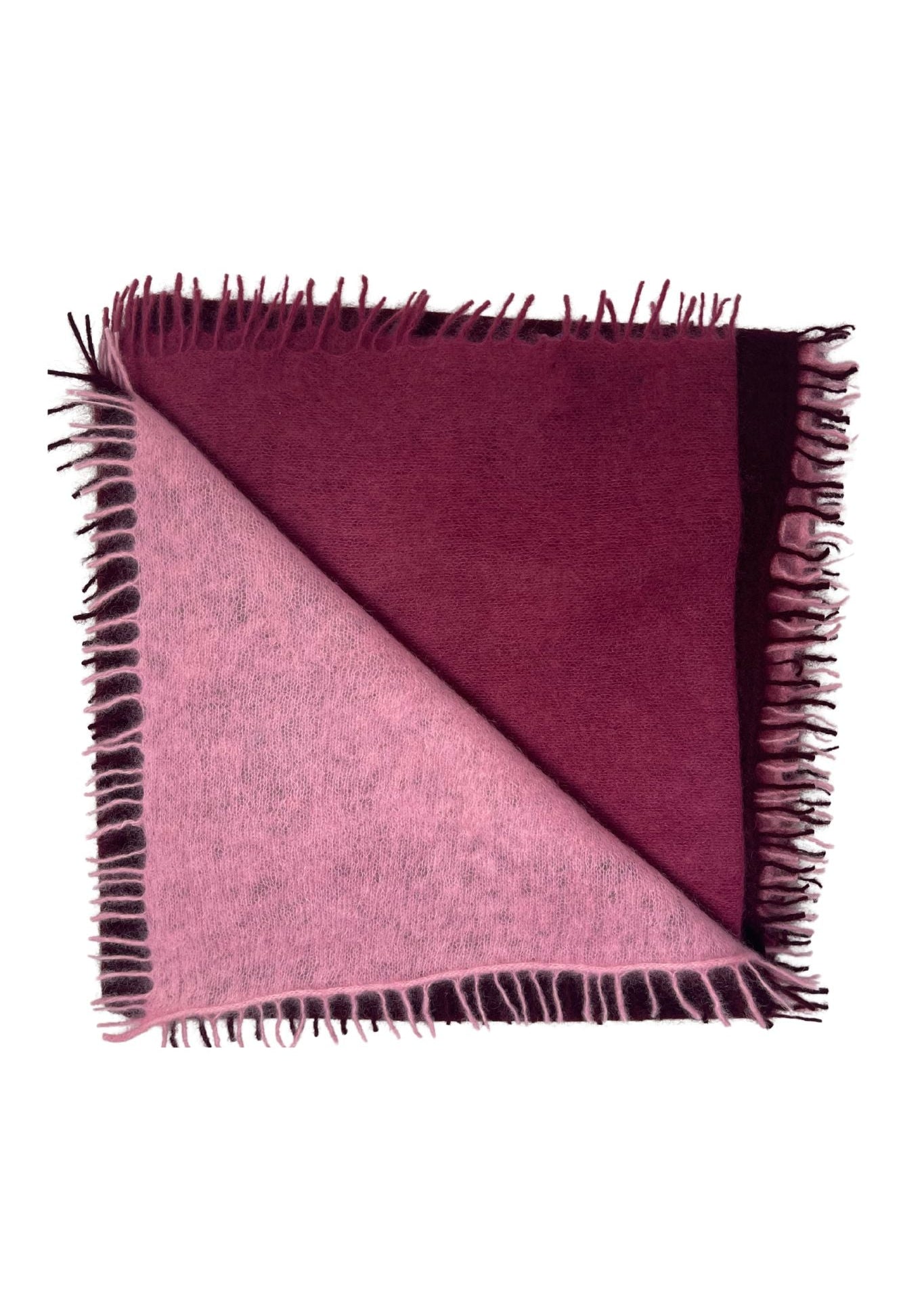 Bajra Luxo Sparge Cashmere Gradual Vertical Shading Stole - Vermillion