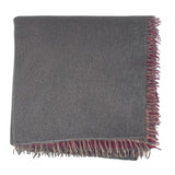 Bajra Luxo Sparge Cashmere Gradual Vertical Shading Stole - Vermillion