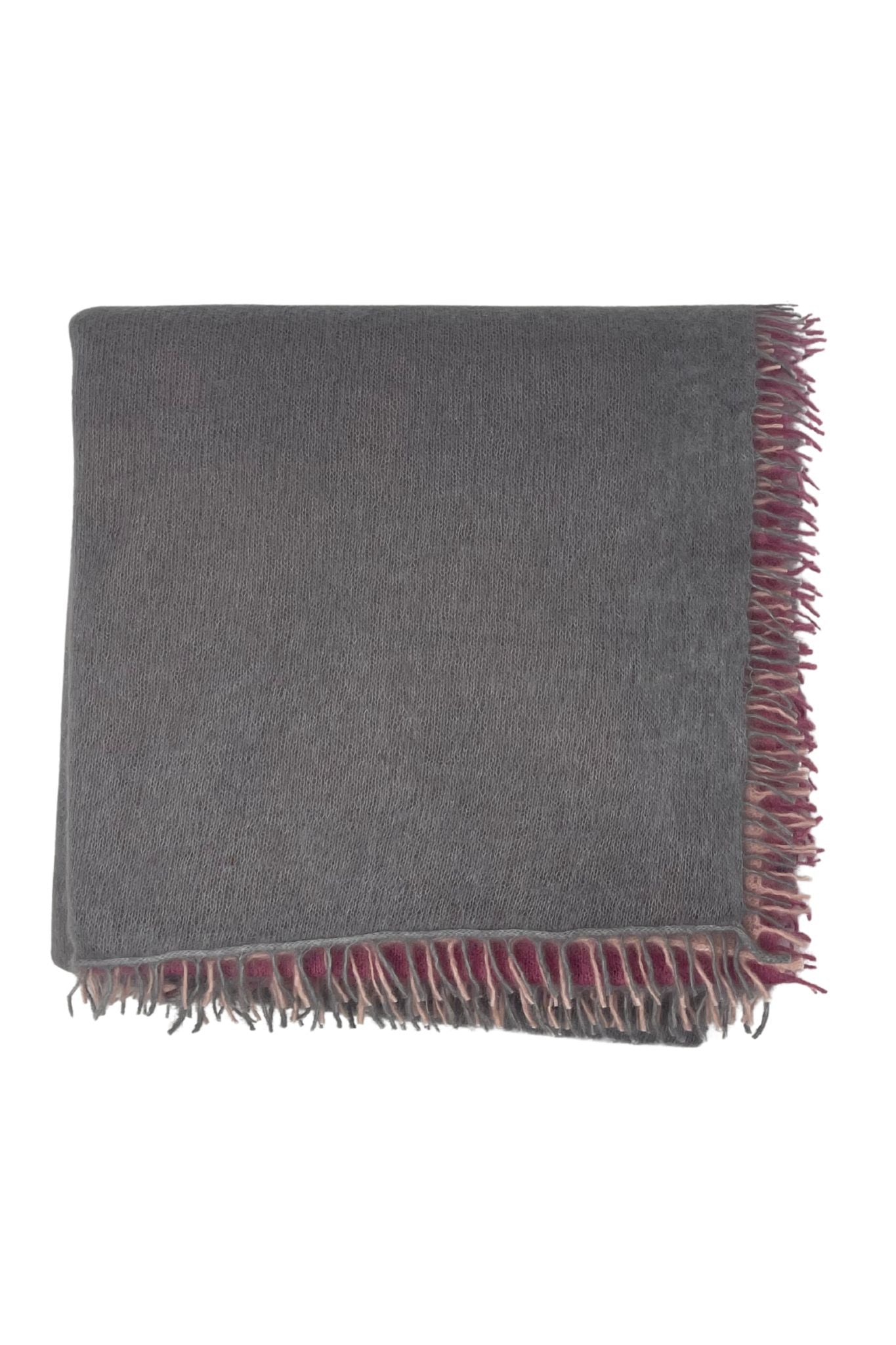 Bajra Luxo Sparge Cashmere Gradual Vertical Shading Stole - Vermillion