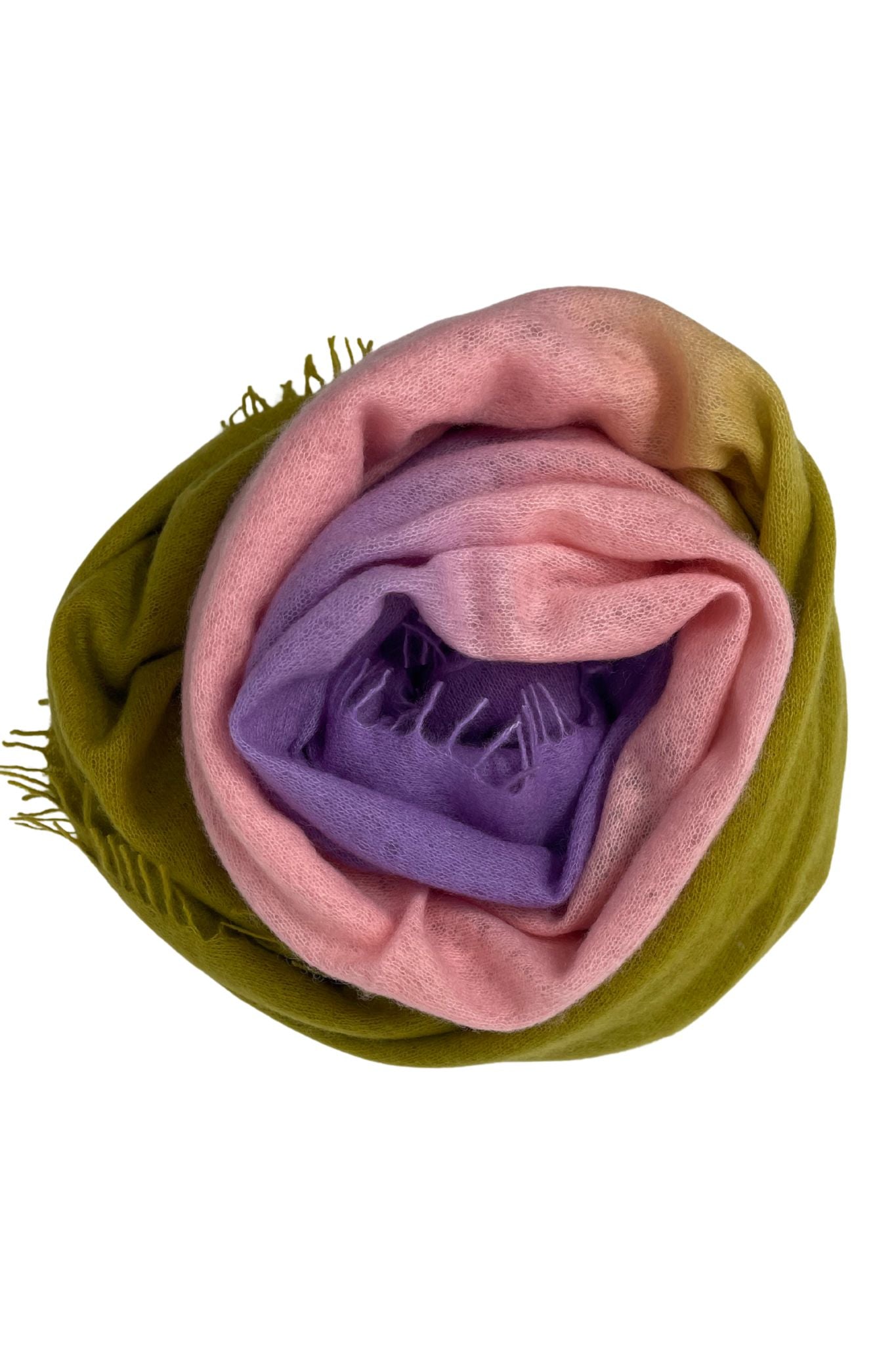 Bajra Luxo Sparge Cashmere Gradual Vertical Shading Stole - Vermillion