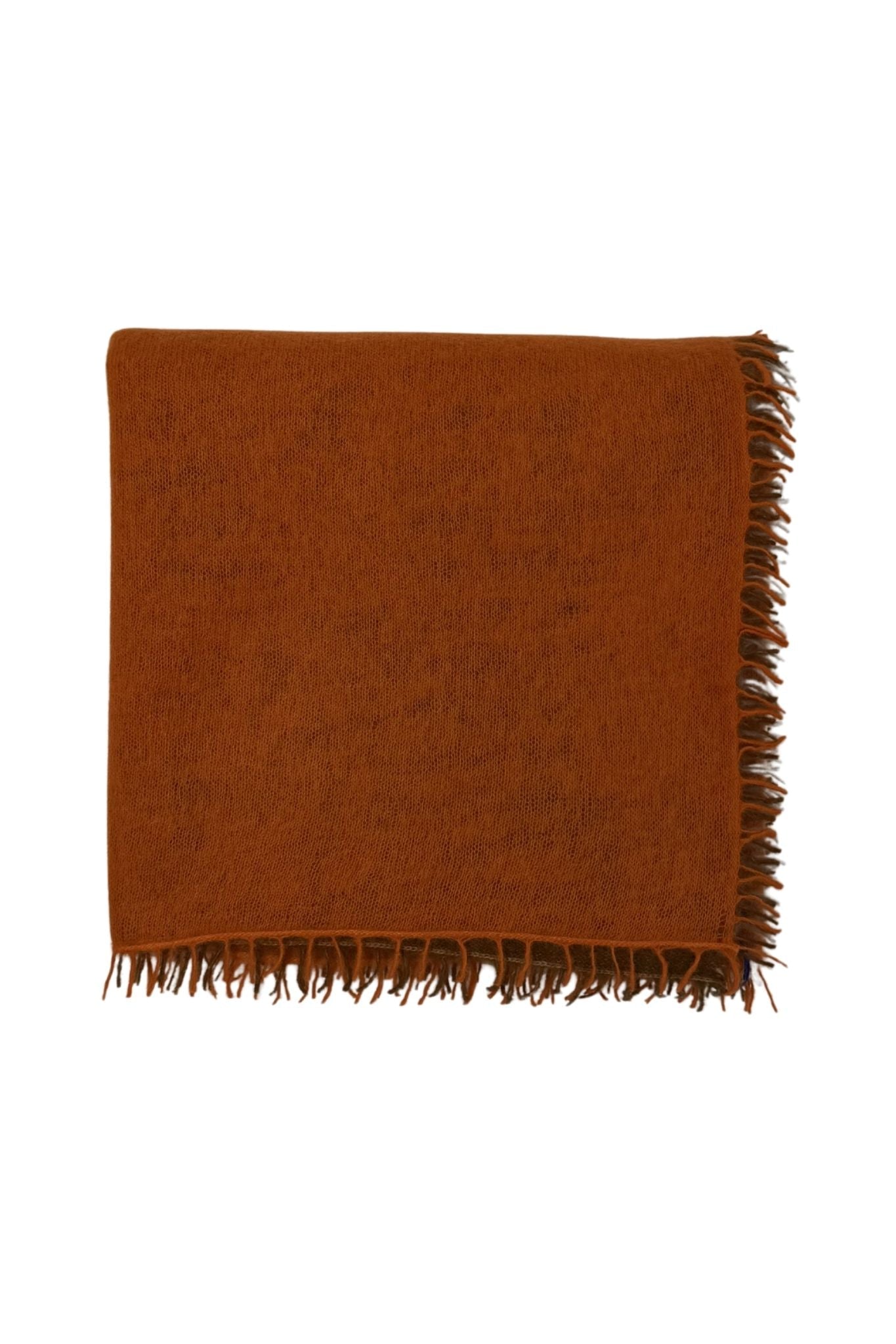 Bajra Luxo Sparge Cashmere Gradual Vertical Shading Stole - Vermillion