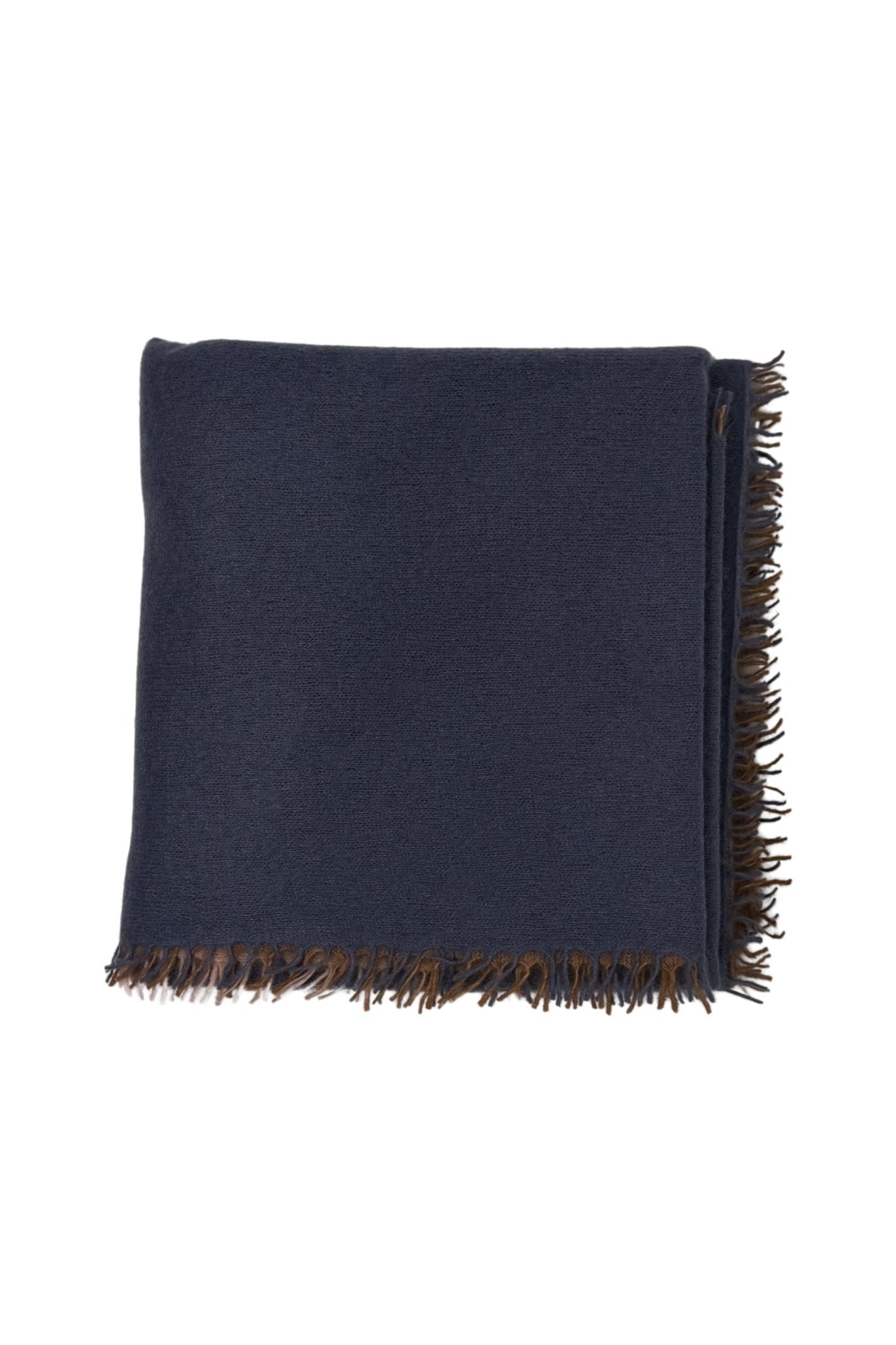 Bajra Luxo Sparge Cashmere Gradual Vertical Shading Stole - Vermillion