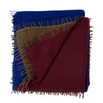 Bajra Luxo Spargo Cashmere Gradual Vertical Shading Stole - Vermillion