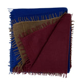Bajra Luxo Spargo Cashmere Gradual Vertical Shading Stole - Vermillion