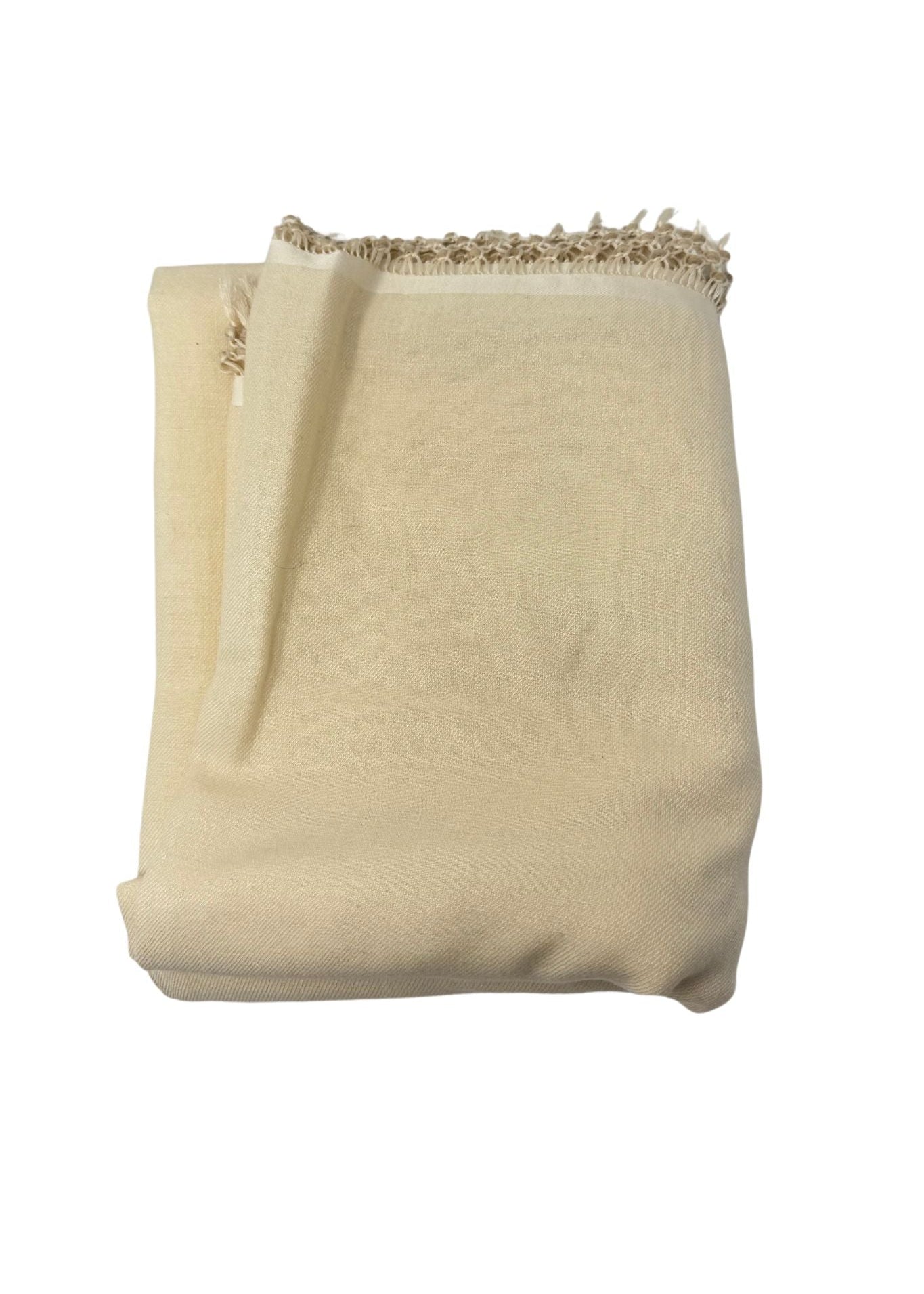 Bajra Pashmina w/ Barbara Beads Ivory 307107 - 4612 - Vermillion