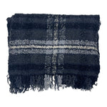 Bajra Plaid Boucle Muffler - Vermillion