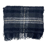Bajra Plaid Boucle Muffler - Vermillion