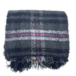 Bajra Plaid Boucle Muffler - Vermillion