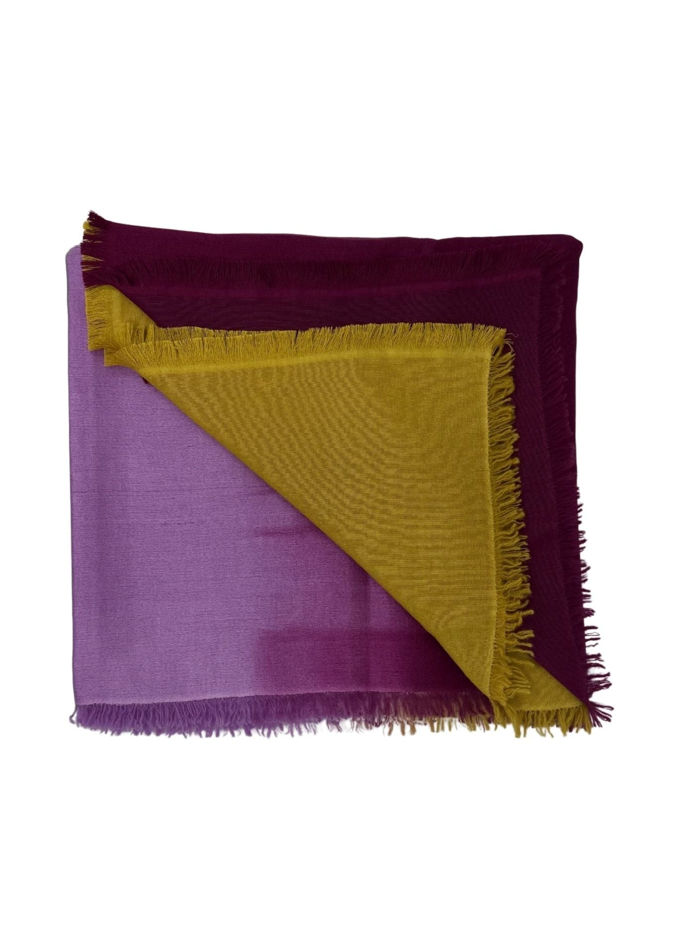 Bajra Satin Weave Square Scarf - Vermillion