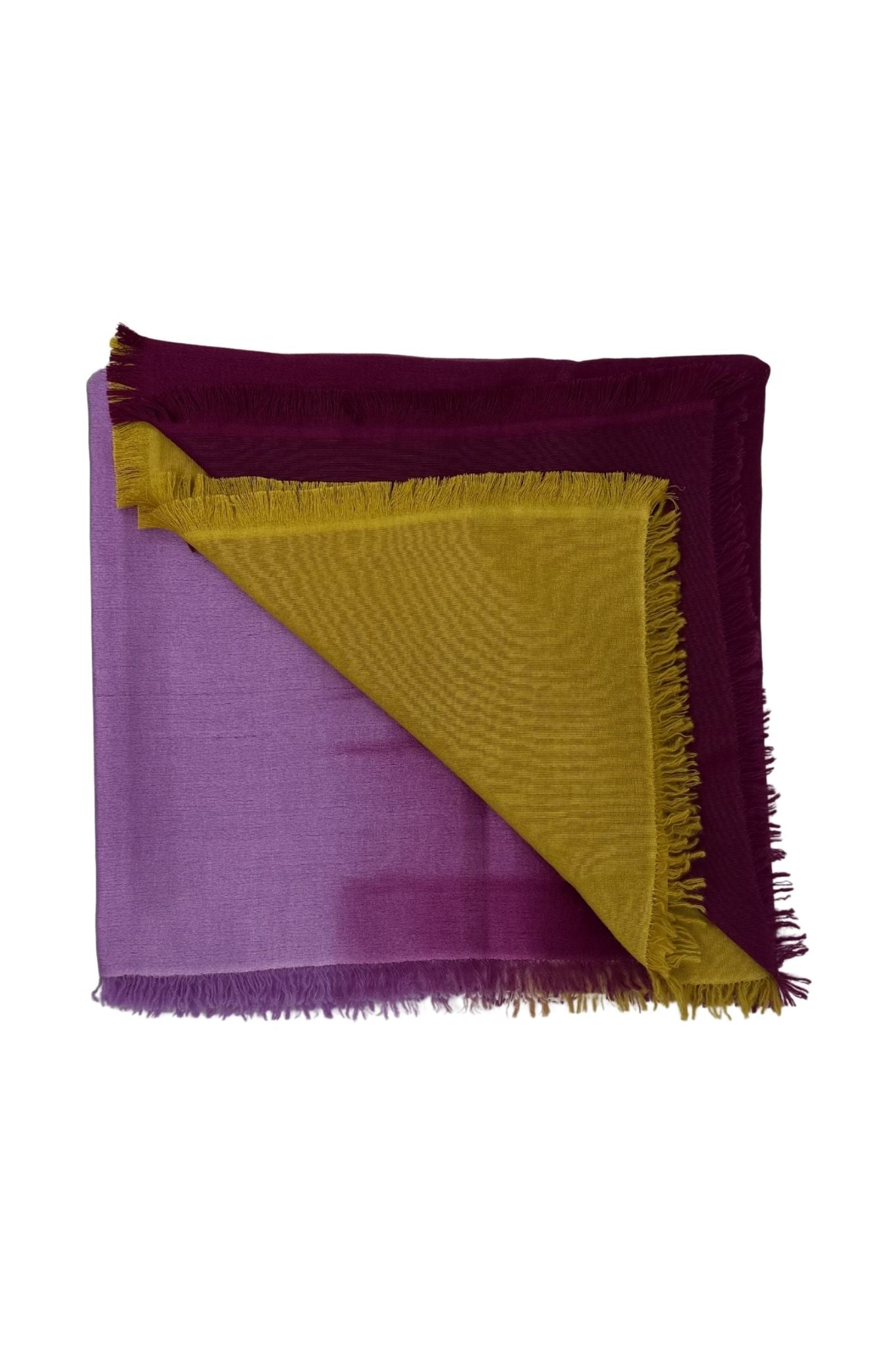 Bajra Satin Weave Square Scarf - Vermillion