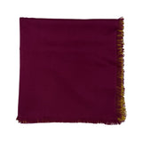 Bajra Satin Weave Square Scarf - Vermillion