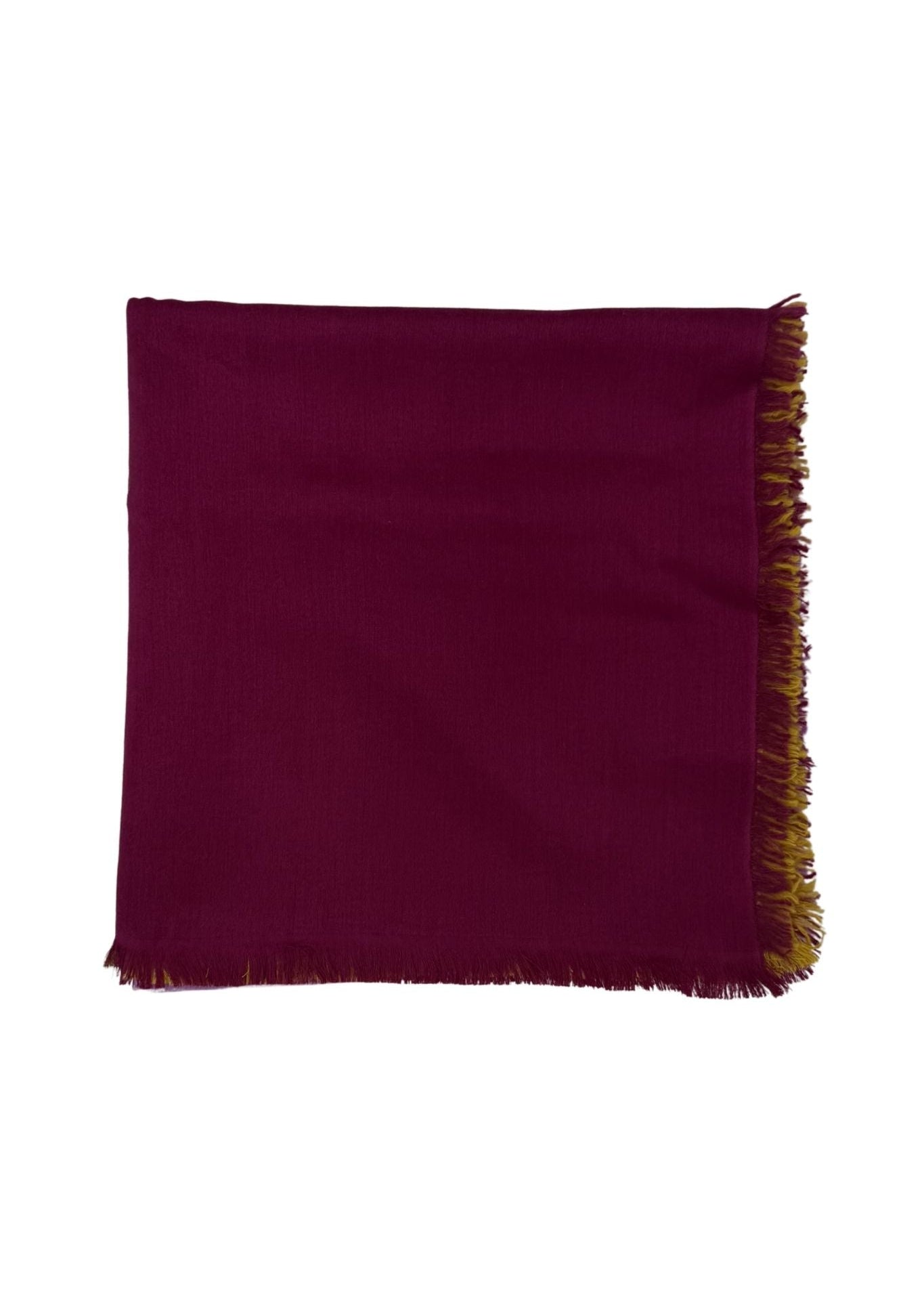 Bajra Satin Weave Square Scarf - Vermillion