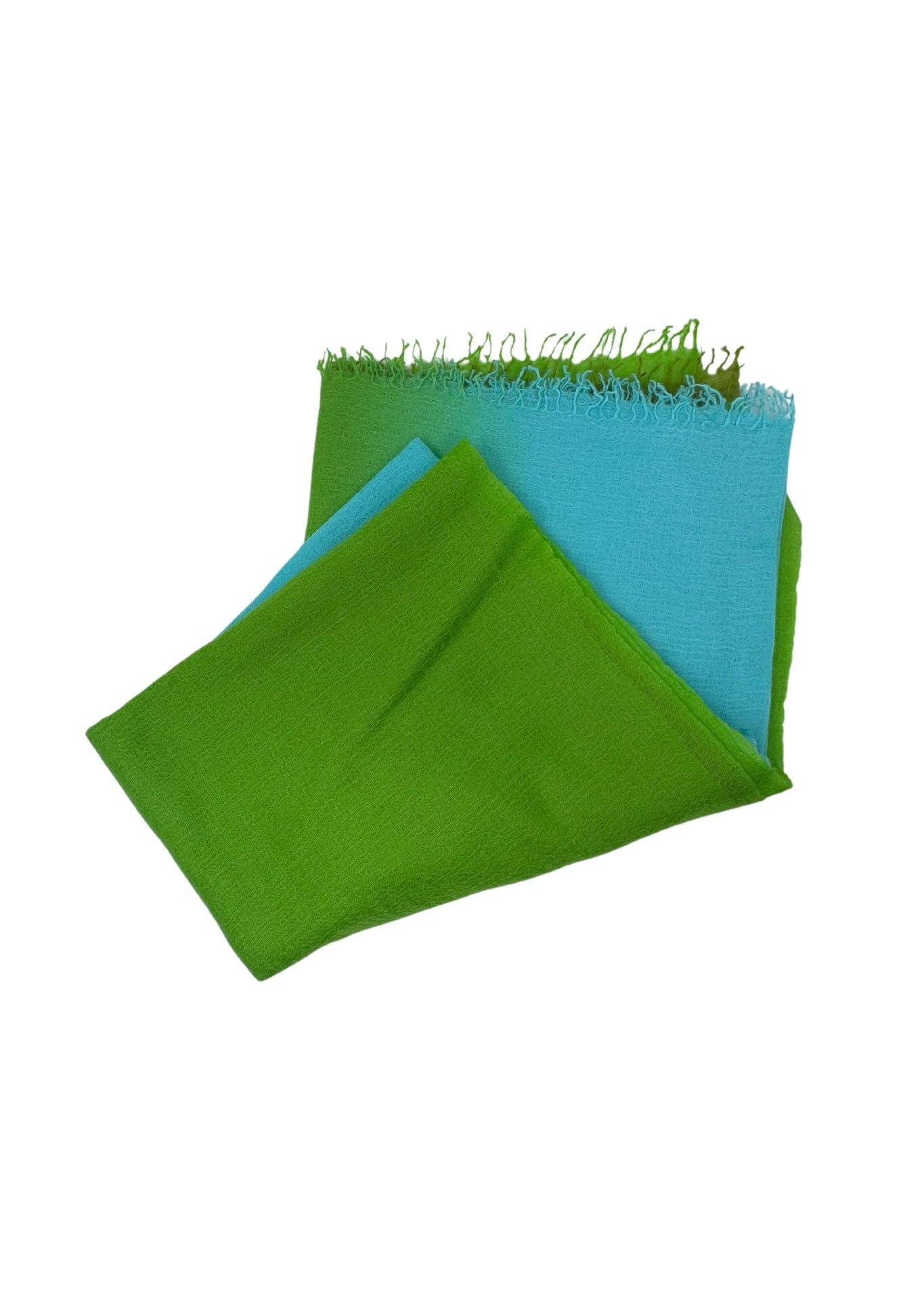 Bajra Summer Feather Shawl w/ Gradual Shading - Vermillion