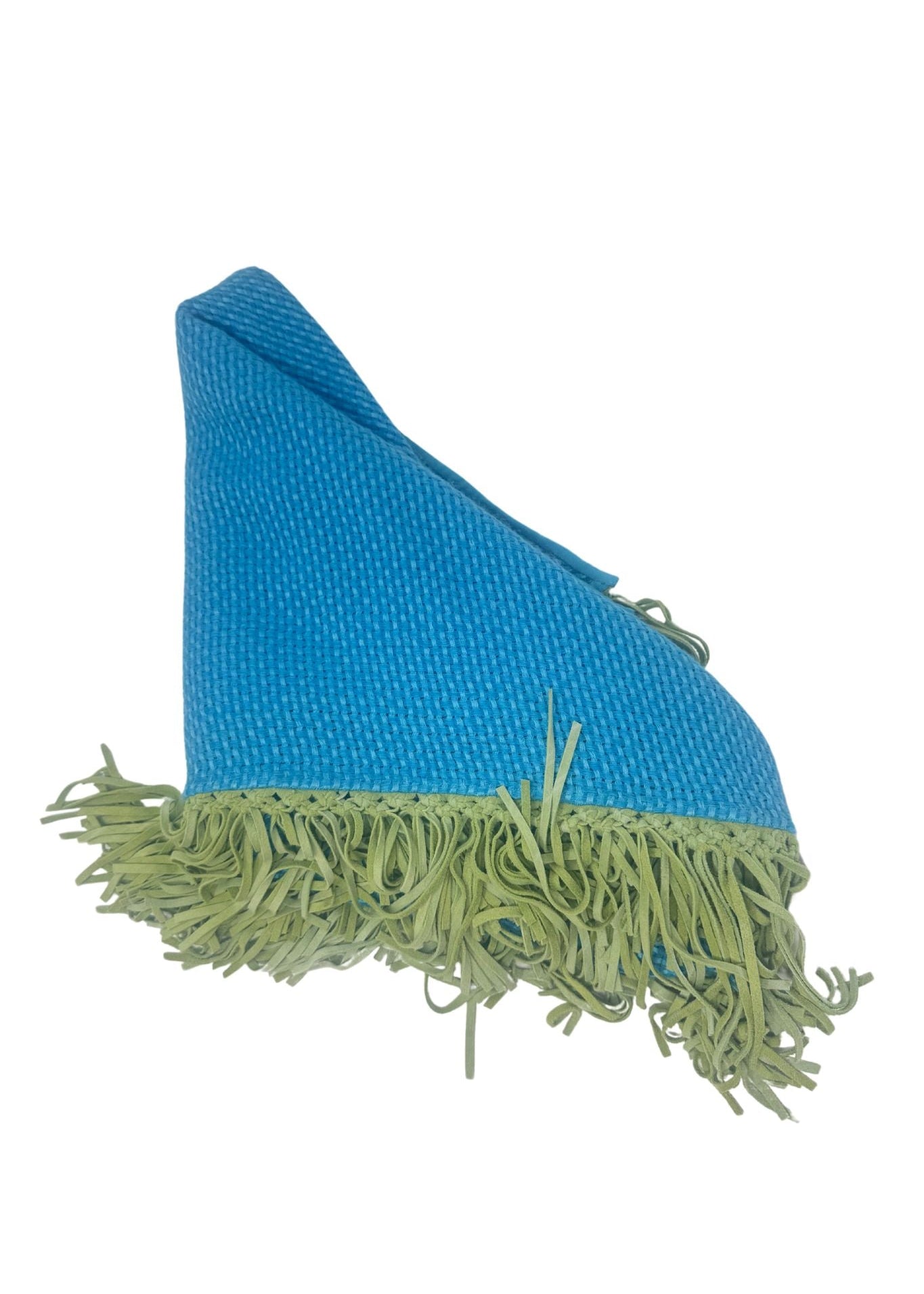 Bajra Tiny Basket Weave Scarf Ariel Turquoise 186507 - 4584 - Vermillion