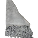 Bajra Tiny Basket Weave Triangle Scarf - Vermillion